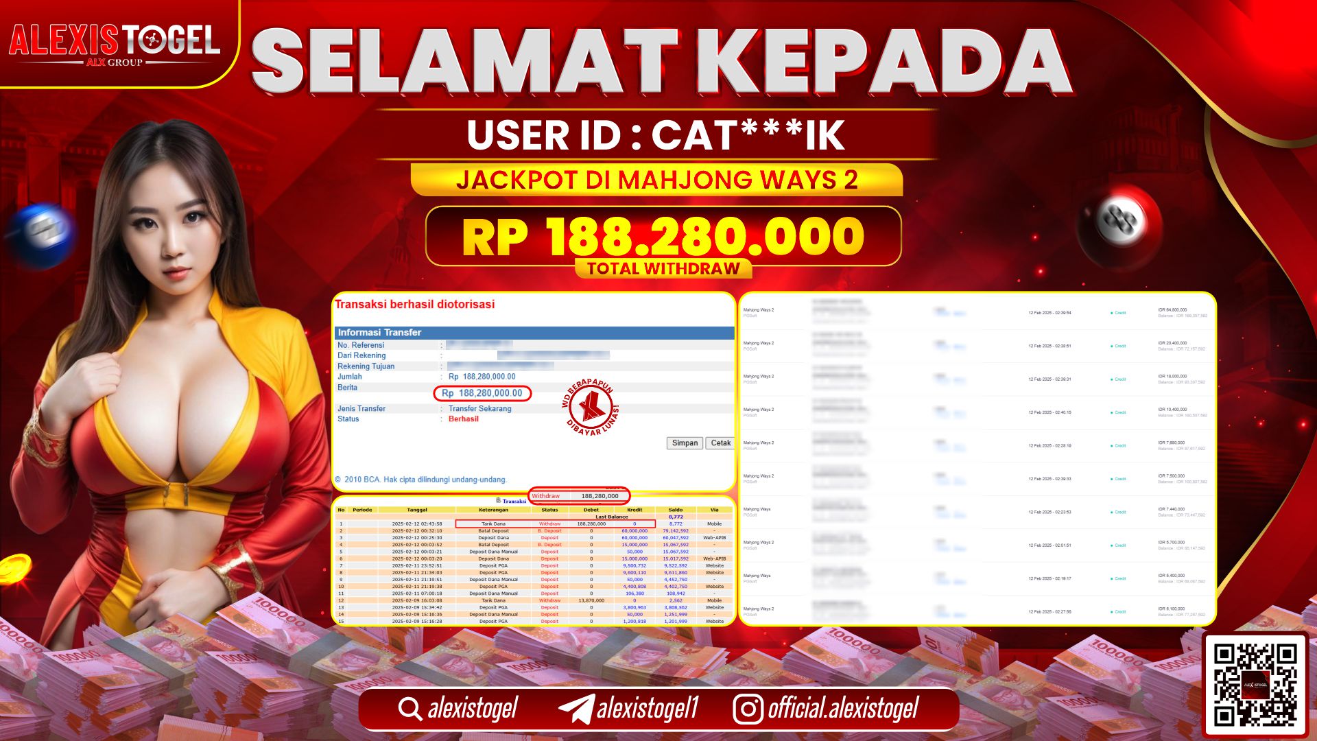 ALEXISTOGEL di SLOT GEMSTONES GOLD RP.188.280.000 LUNAS