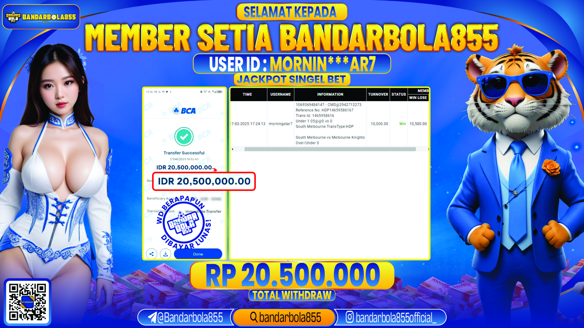 🎖 JACKPOT DI BANDARBOLA855 🎖