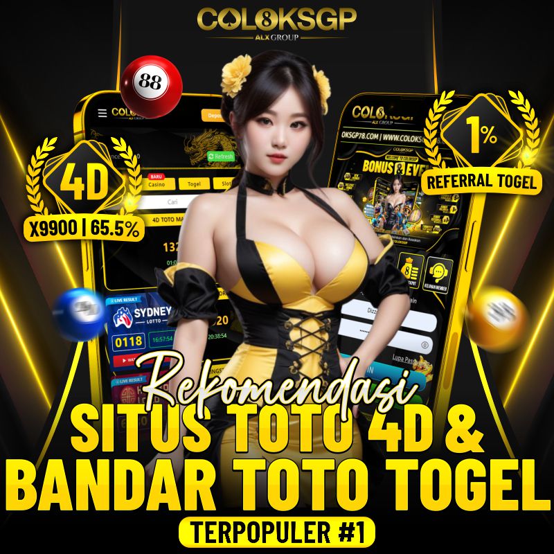 COLOKSGP ✈️ Rekomendasi Situs Toto 4D & Bandar Toto Togel Terpopuler #1