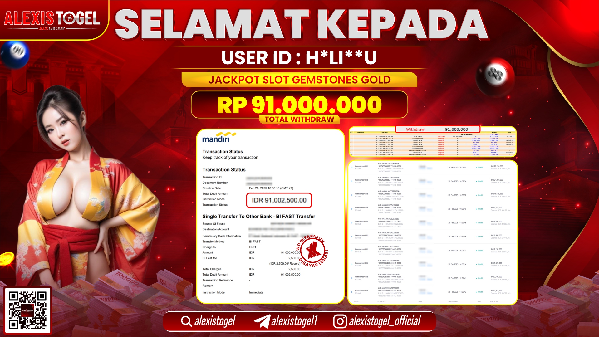 ALEXISTOGEL di SLOT GEMSTONES GOLD RP.91.000.000 LUNAS