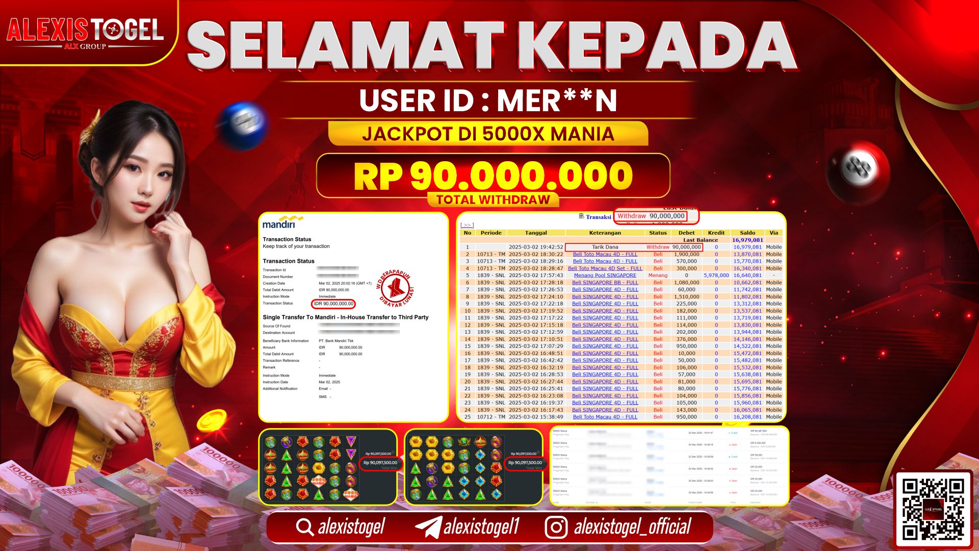 ALEXISTOGEL di 5000x MANIA RP.90.000.000 LUNAS