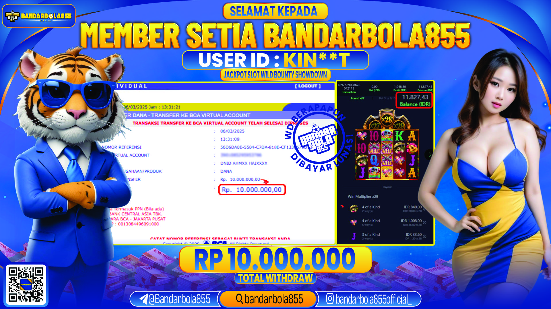 🎖 JACKPOT DI BANDARBOLA855 🎖