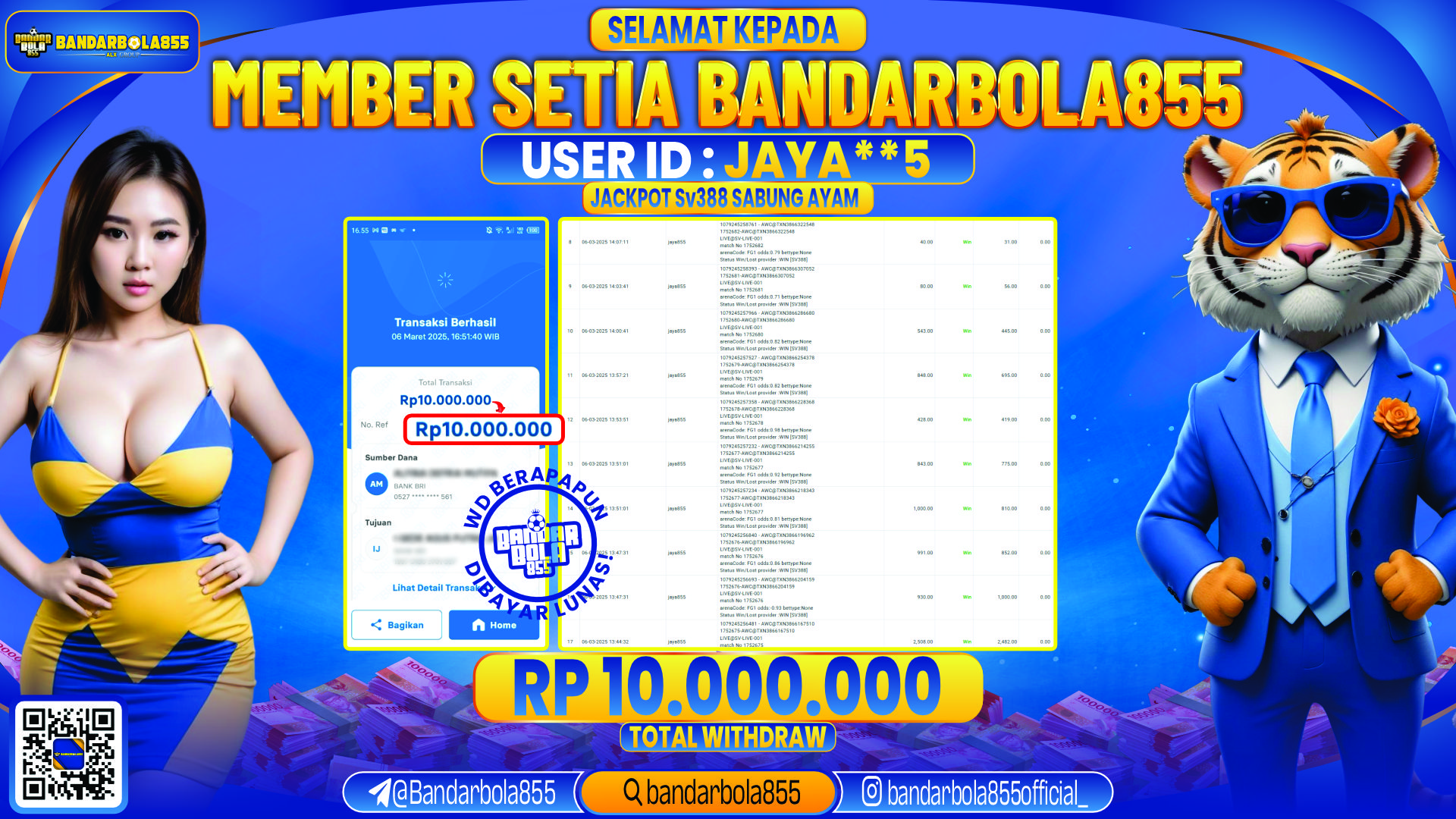 🎖 JACKPOT DI BANDARBOLA855 🎖