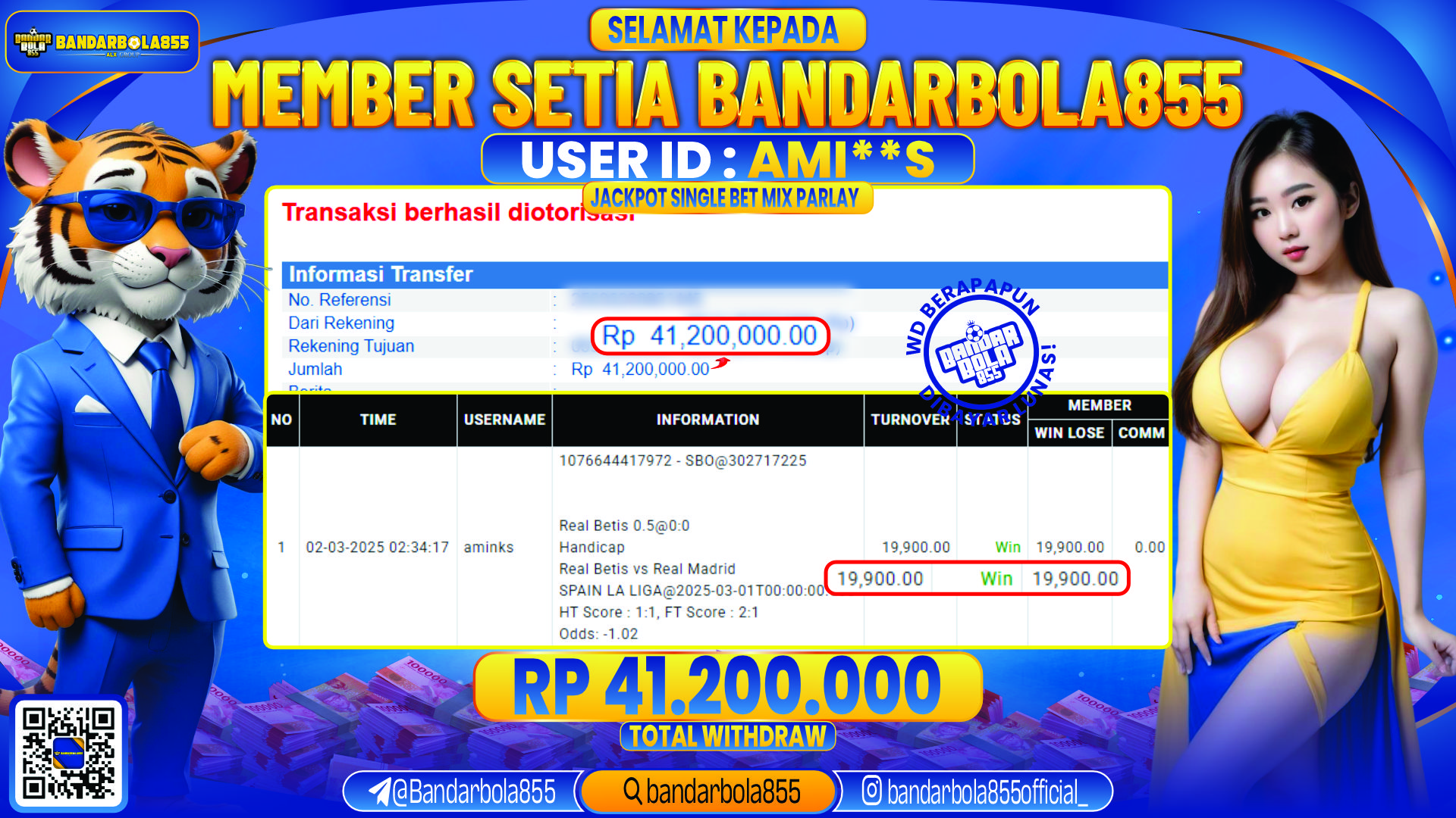 🎖 JACKPOT DI BANDARBOLA855 🎖