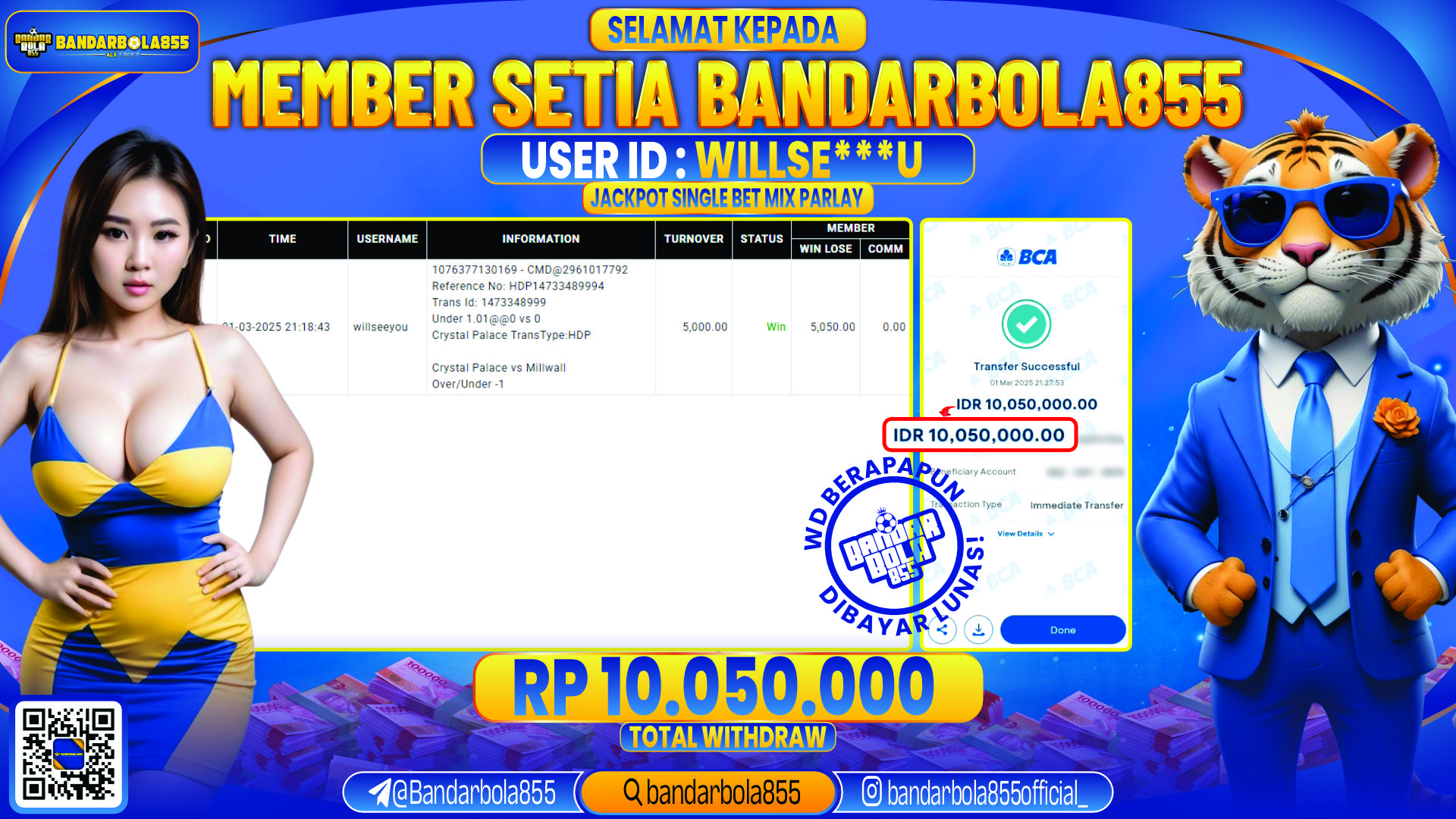🎖 JACKPOT DI BANDARBOLA855 🎖