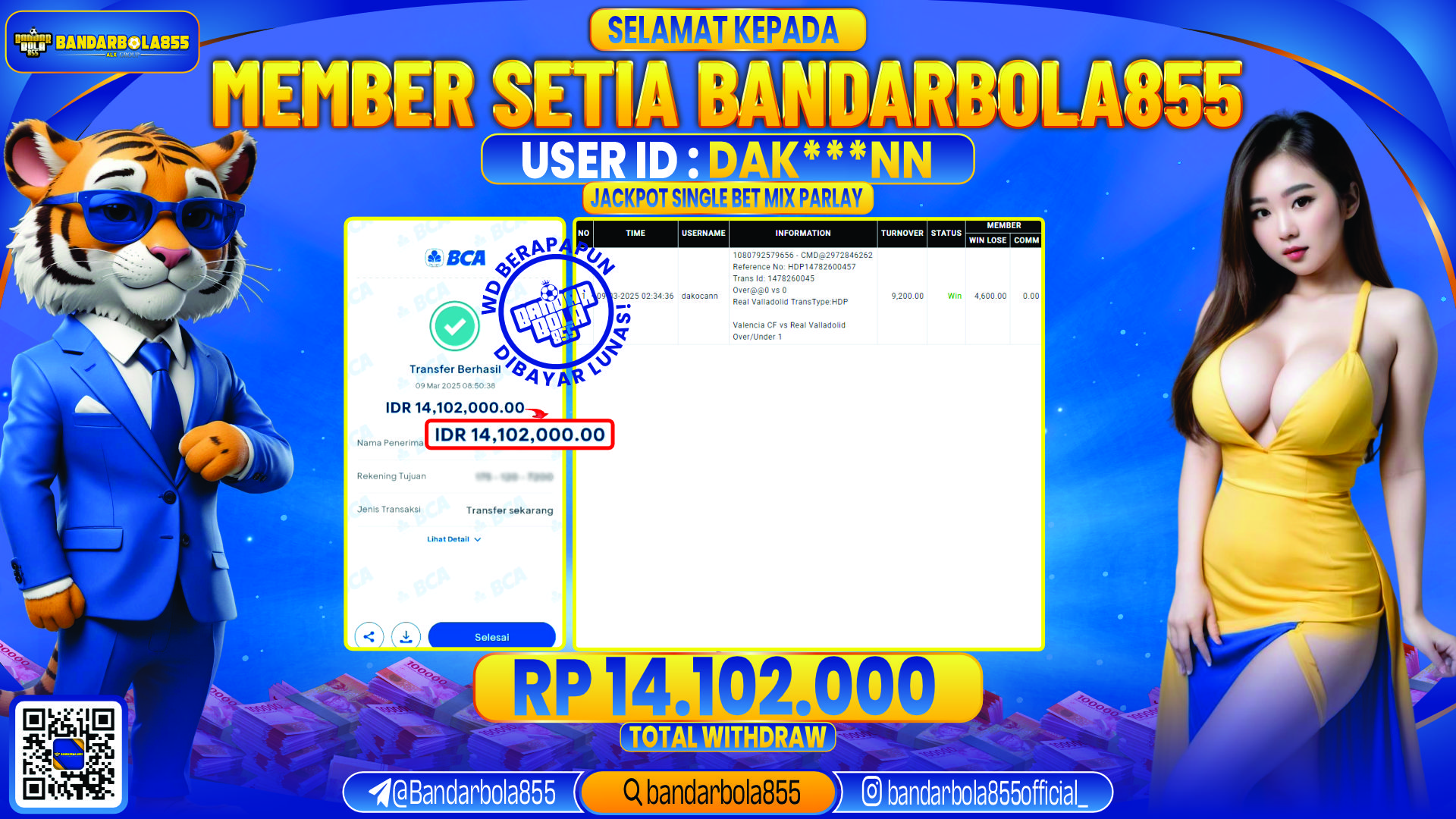 🎖 JACKPOT DI BANDARBOLA855 🎖