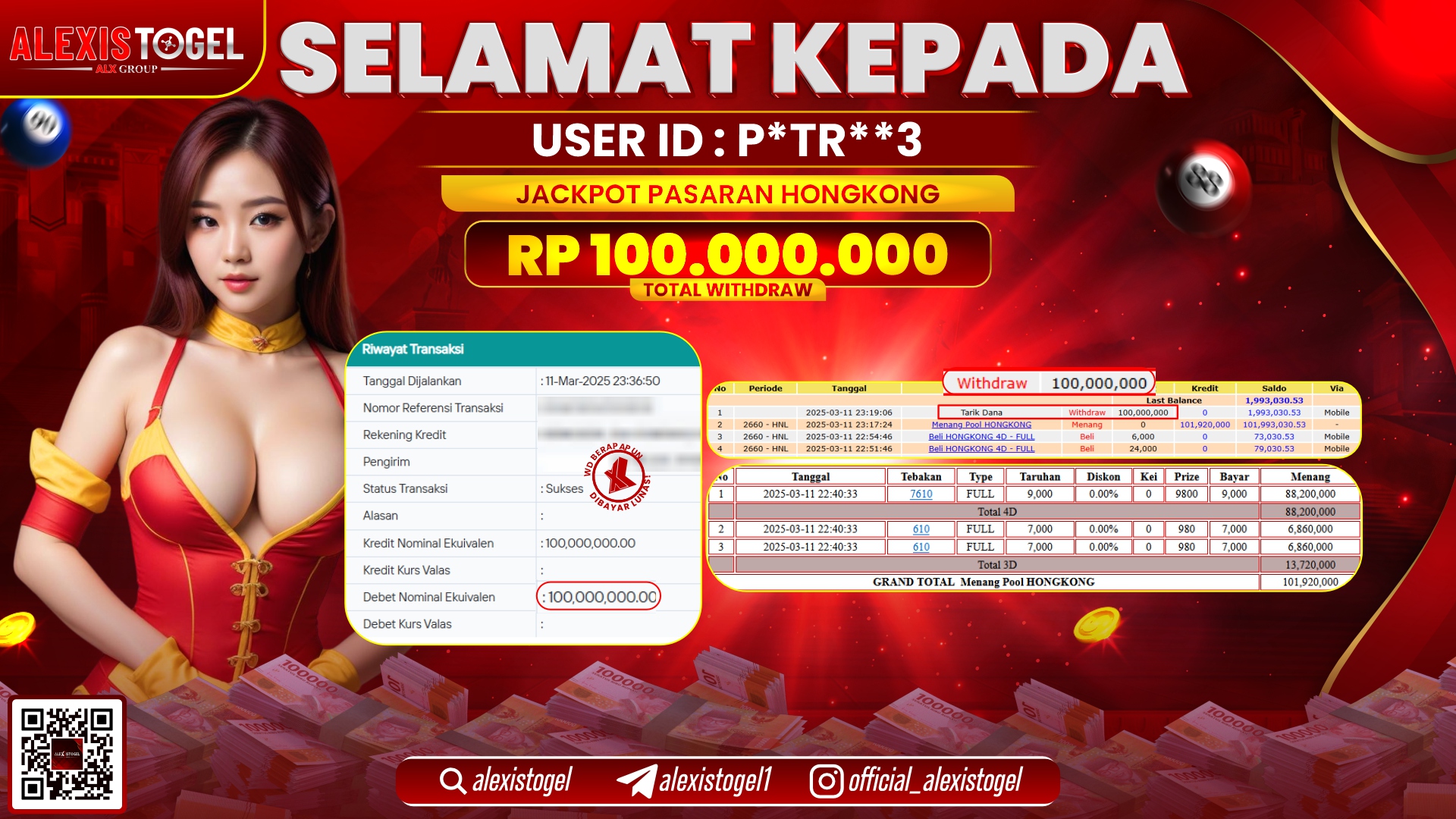 ALEXISTOGEL di TOGEL HONGKONG RP.100.000.000 LUNAS