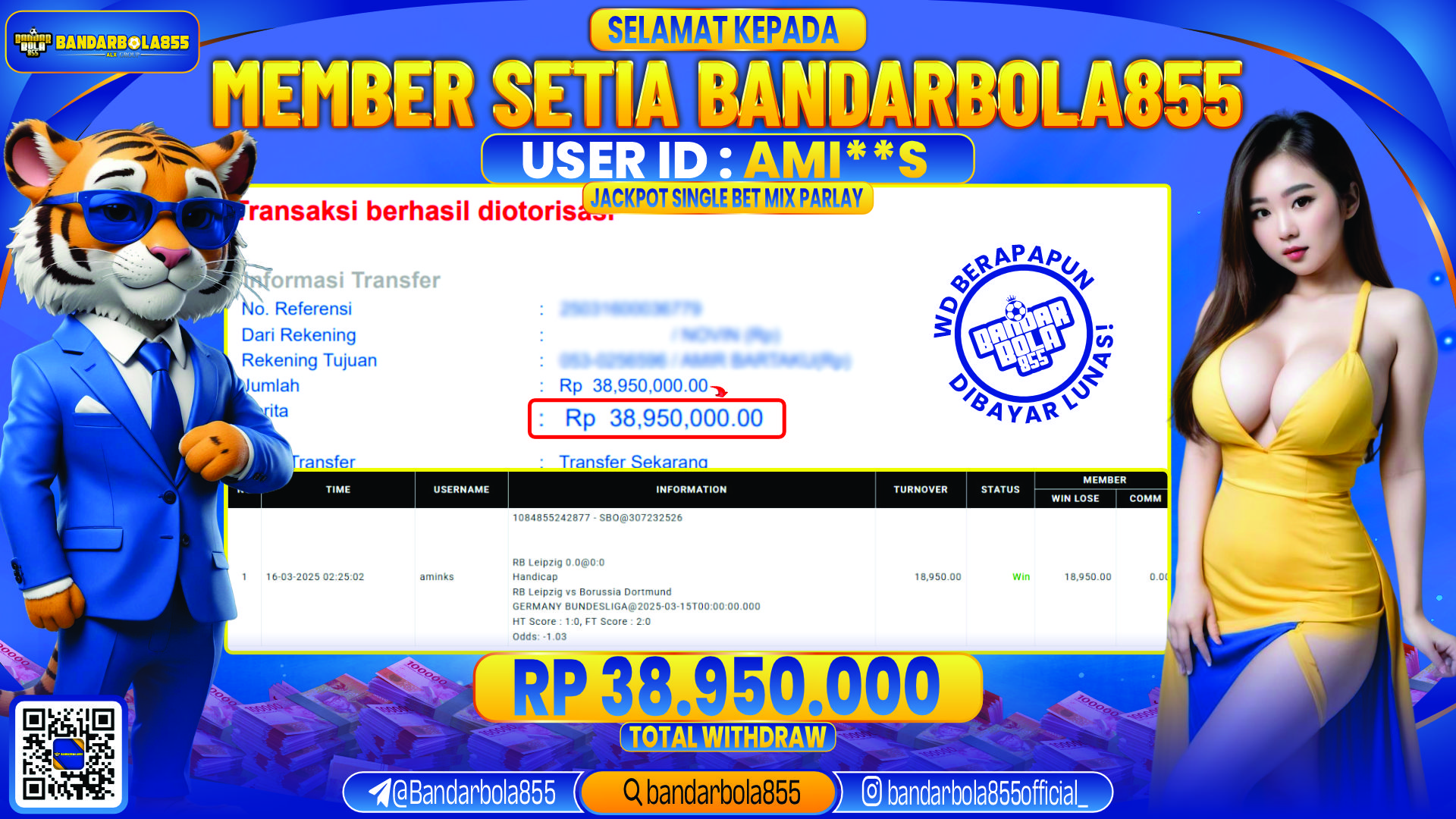 🎖 JACKPOT DI BANDARBOLA855 🎖