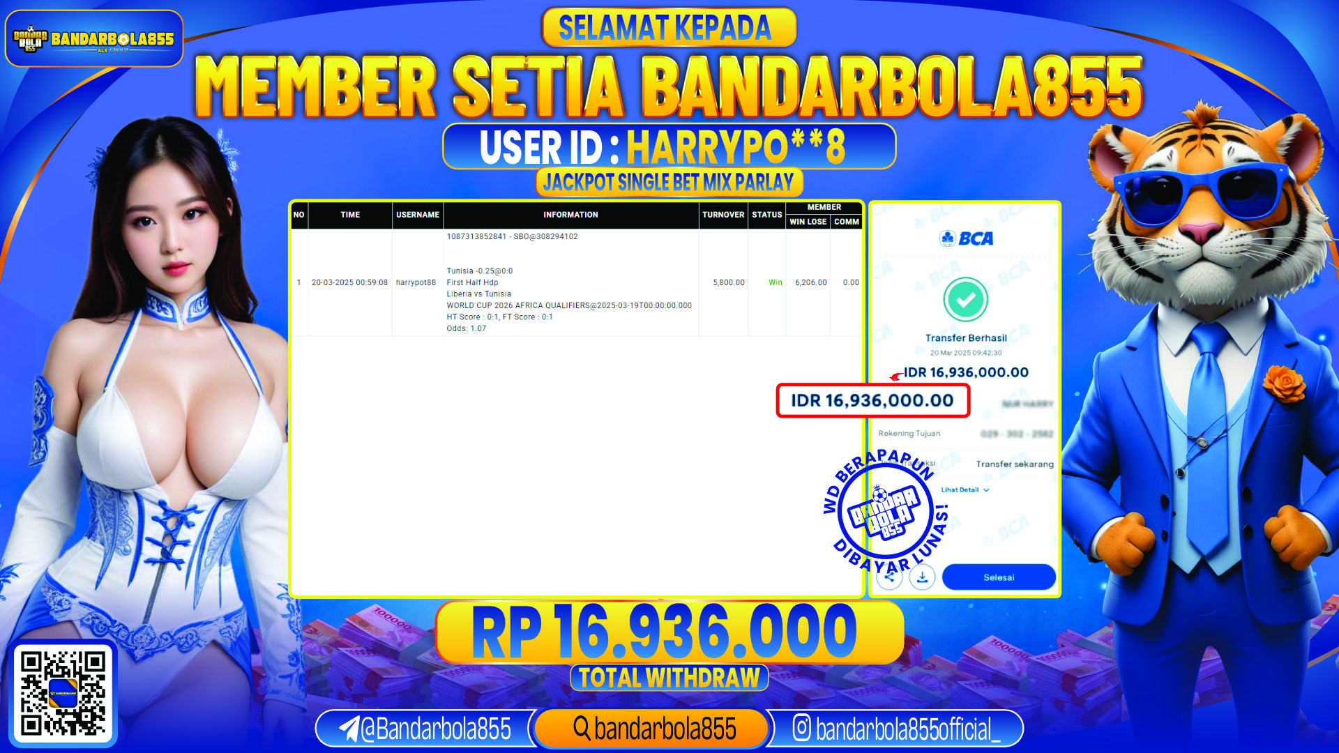 🎖 JACKPOT DI BANDARBOLA855 🎖