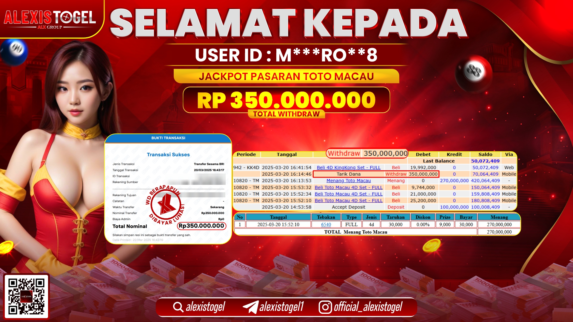 ALEXISTOGEL di TOGEL TOTOMACAU POOLS RP.350.000.000 LUNAS