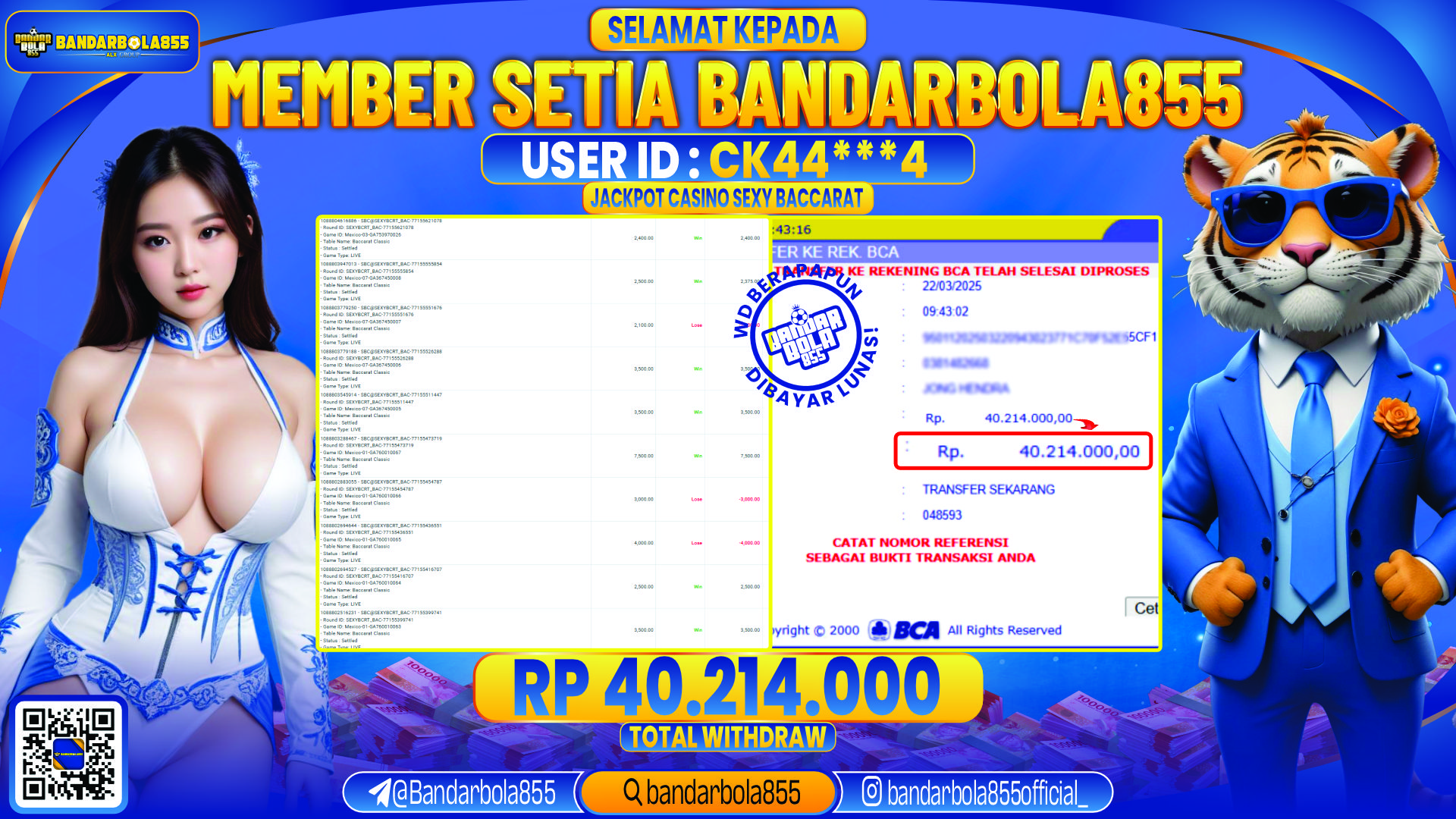 🎖 JACKPOT DI BANDARBOLA855 🎖
