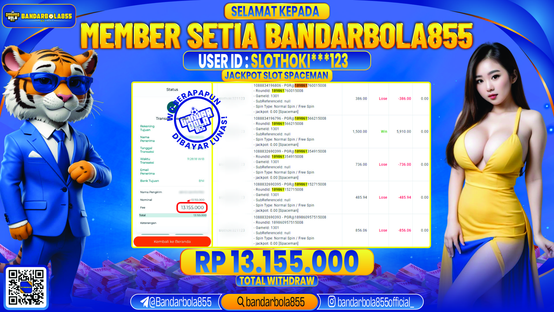 🎖 JACKPOT DI BANDARBOLA855 🎖