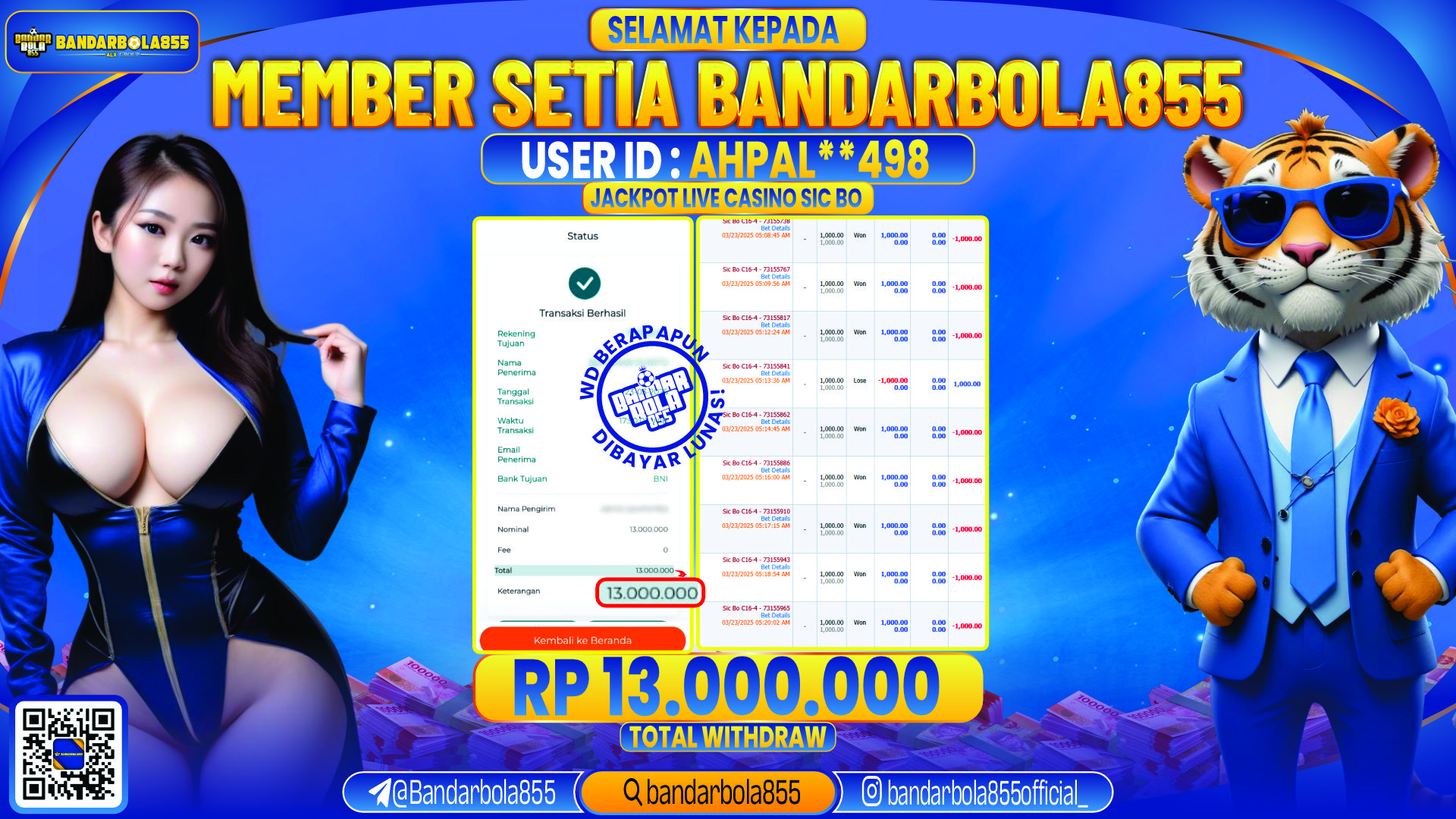 🎖 JACKPOT DI BANDARBOLA855 🎖