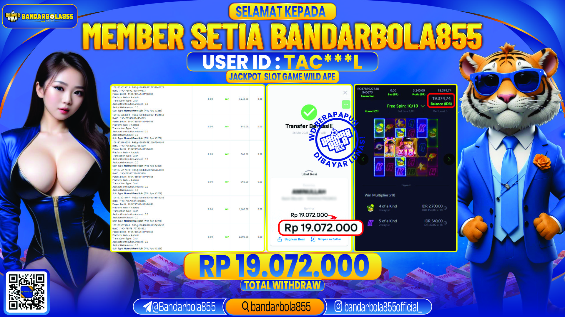🎖 JACKPOT DI BANDARBOLA855 🎖