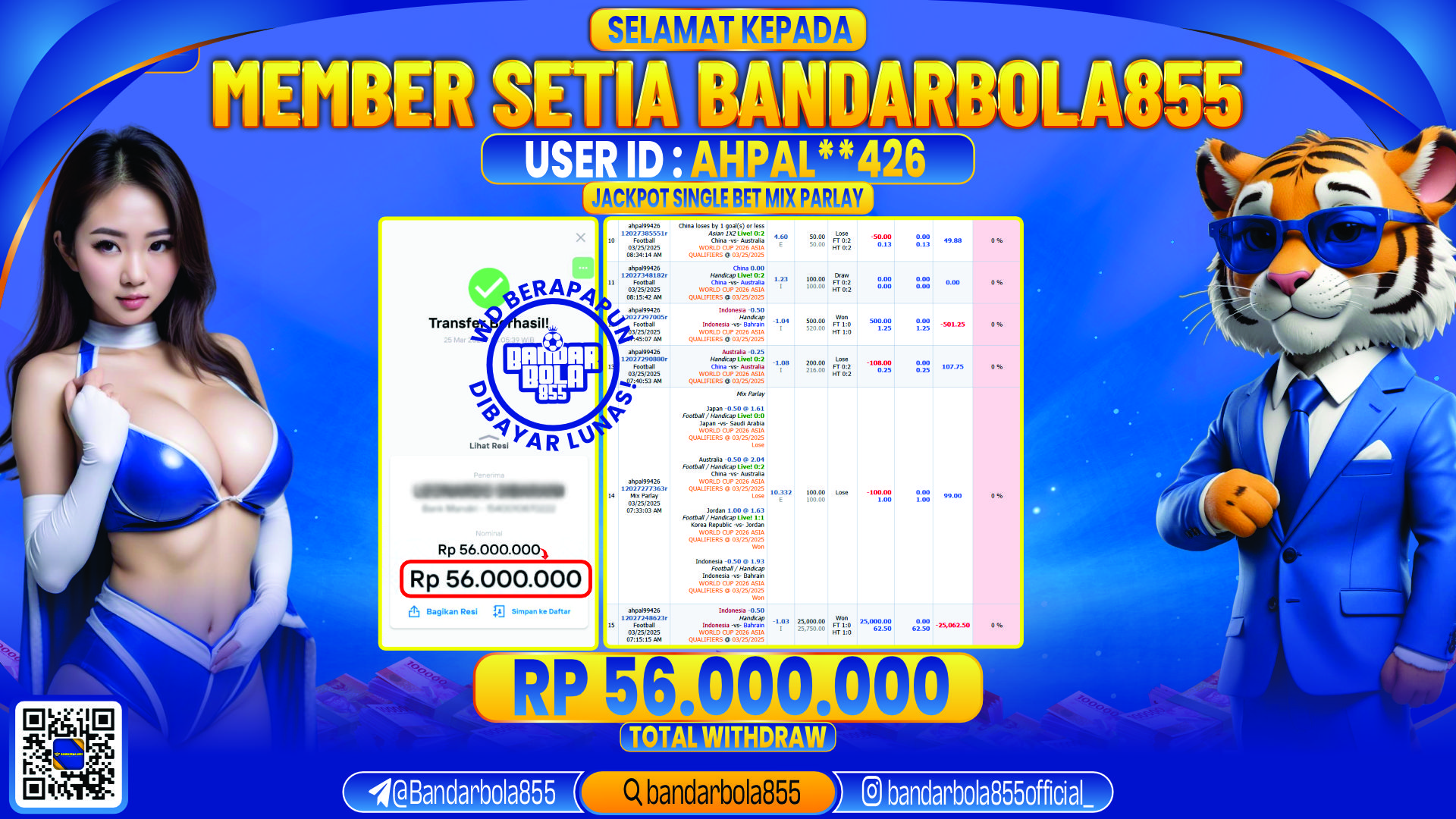 🎖 JACKPOT DI BANDARBOLA855 🎖