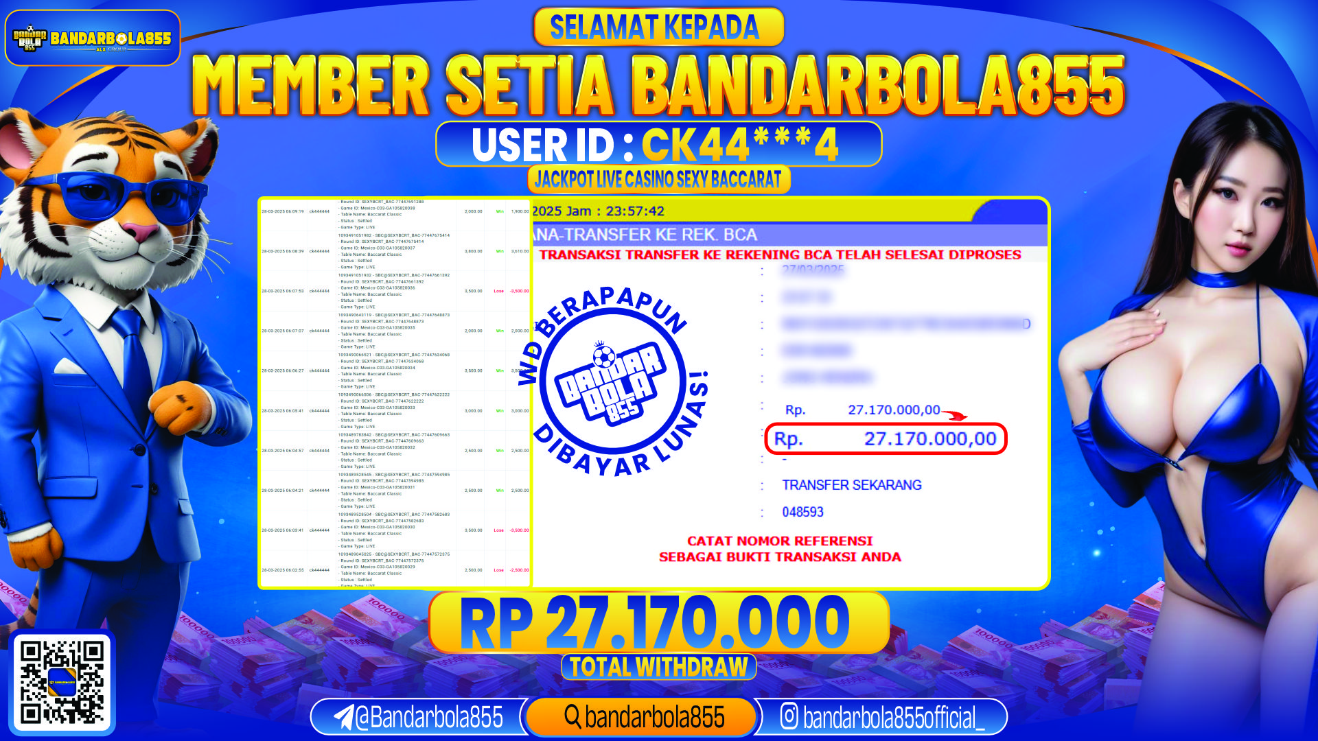 🎖 JACKPOT DI BANDARBOLA855 🎖
