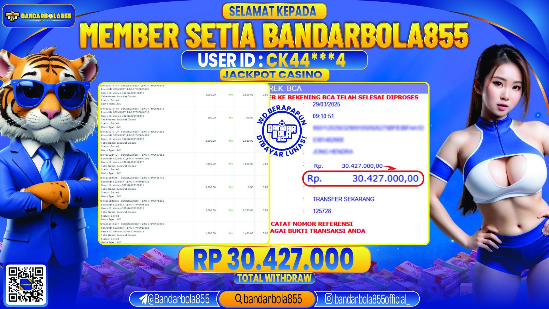 🎖 JACKPOT DI BANDARBOLA855 🎖