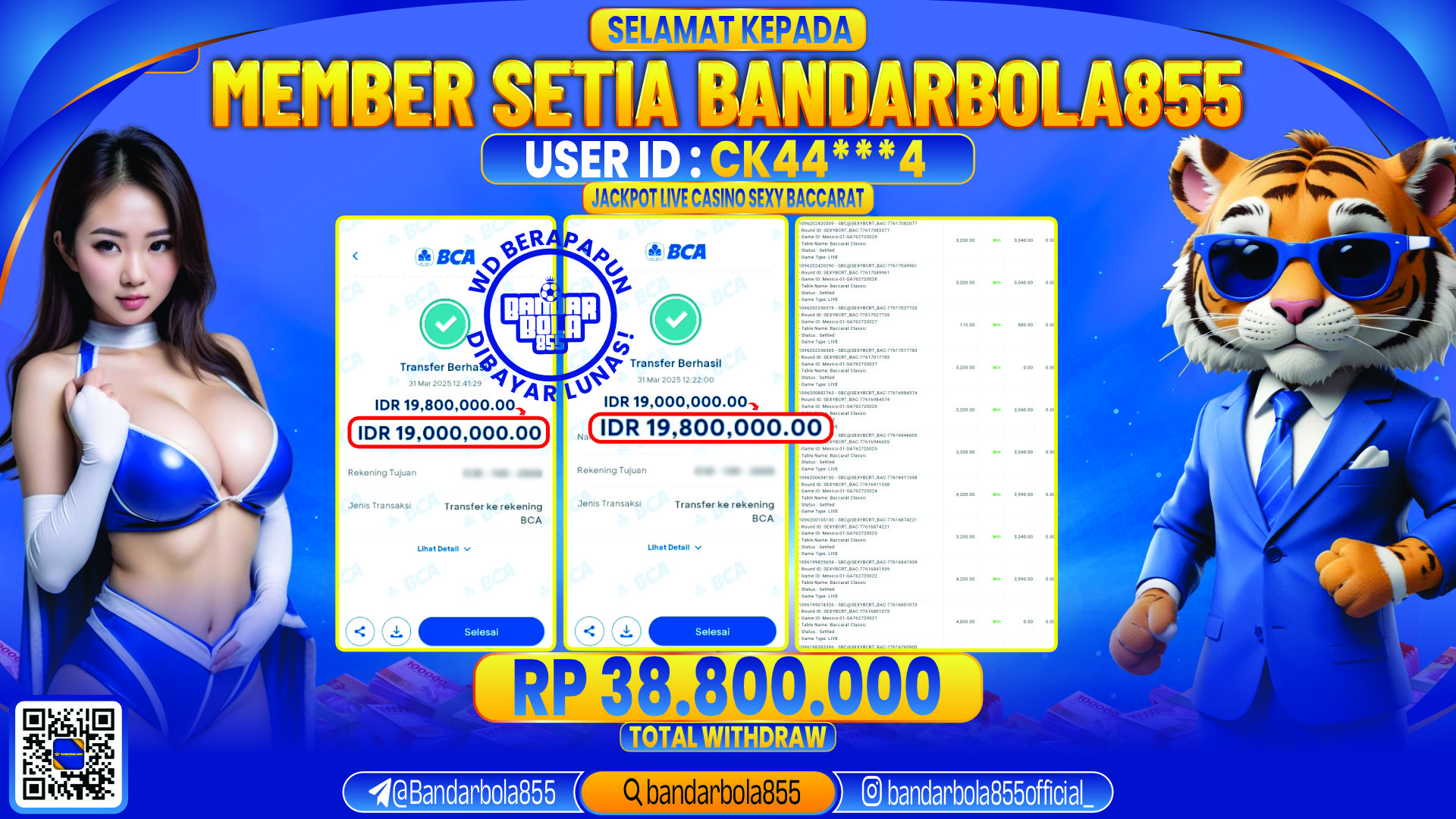 🎖 JACKPOT DI BANDARBOLA855 🎖