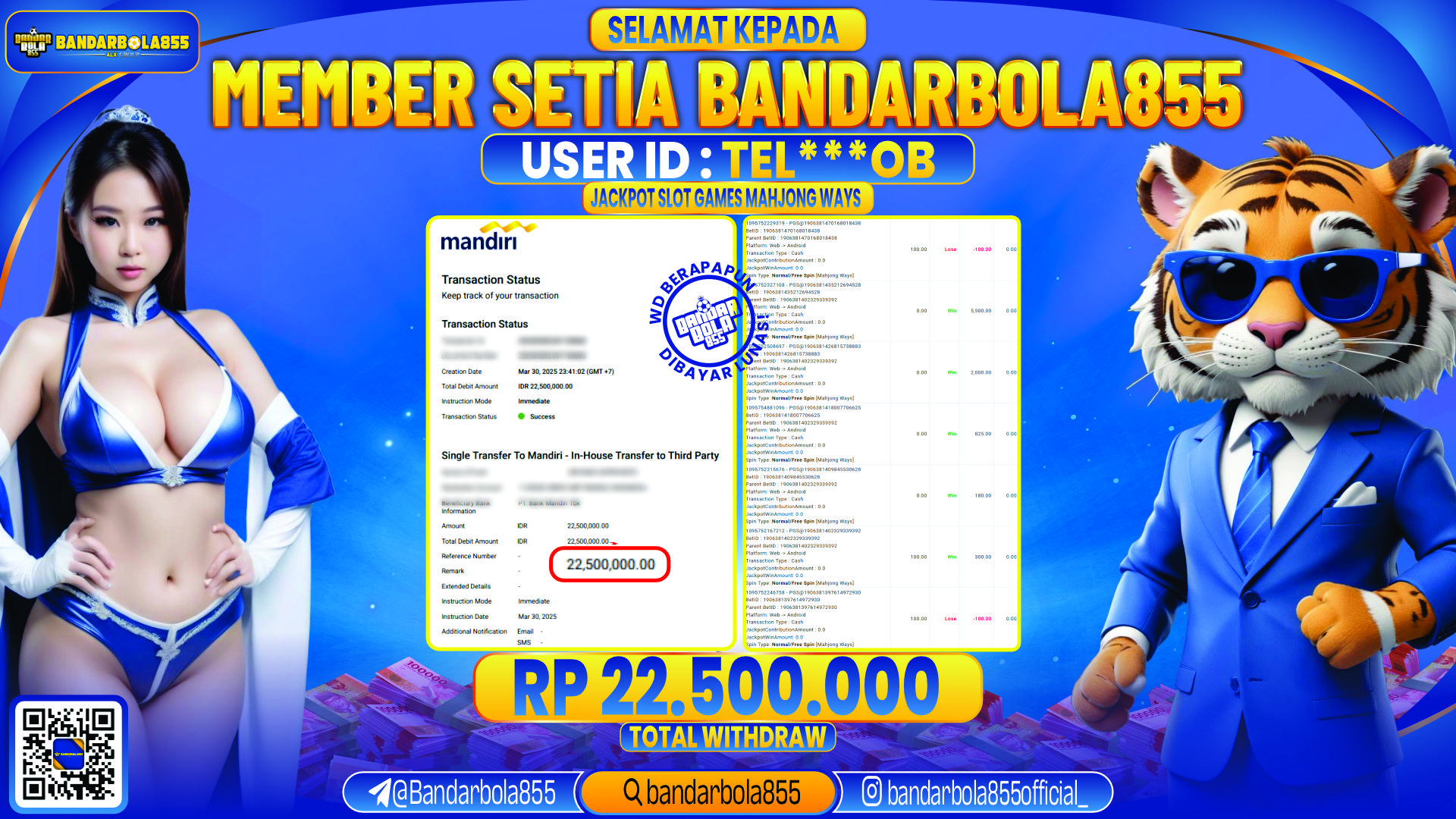 🎖 JACKPOT DI BANDARBOLA855 🎖