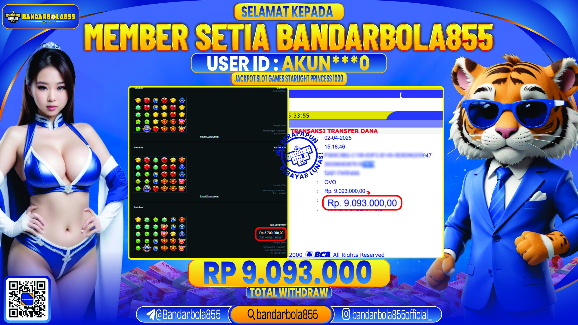 🎖 JACKPOT DI BANDARBOLA855 🎖