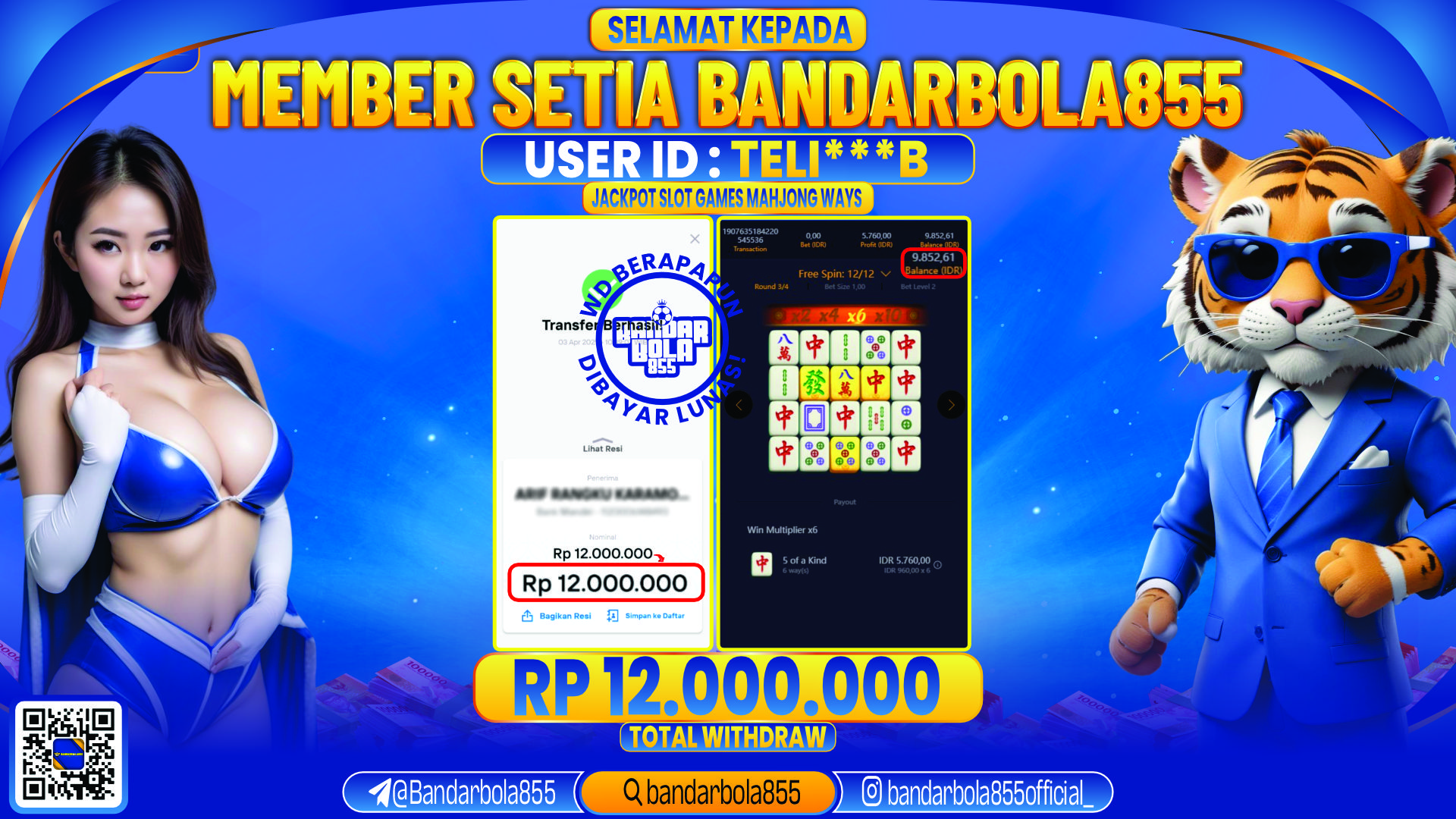 🎖 JACKPOT DI BANDARBOLA855 🎖