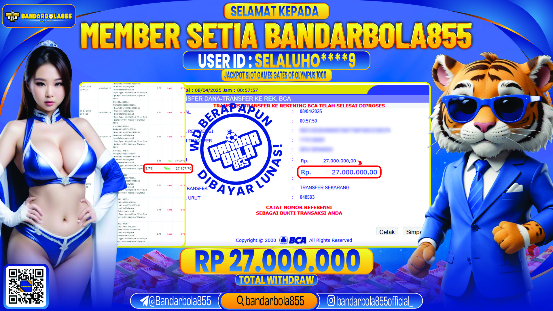 🎖 JACKPOT DI BANDARBOLA855 🎖