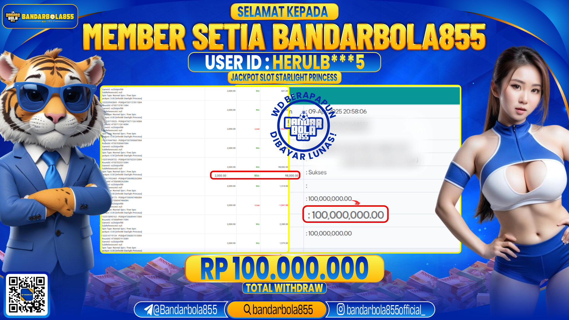 🎖 JACKPOT DI BANDARBOLA855 🎖