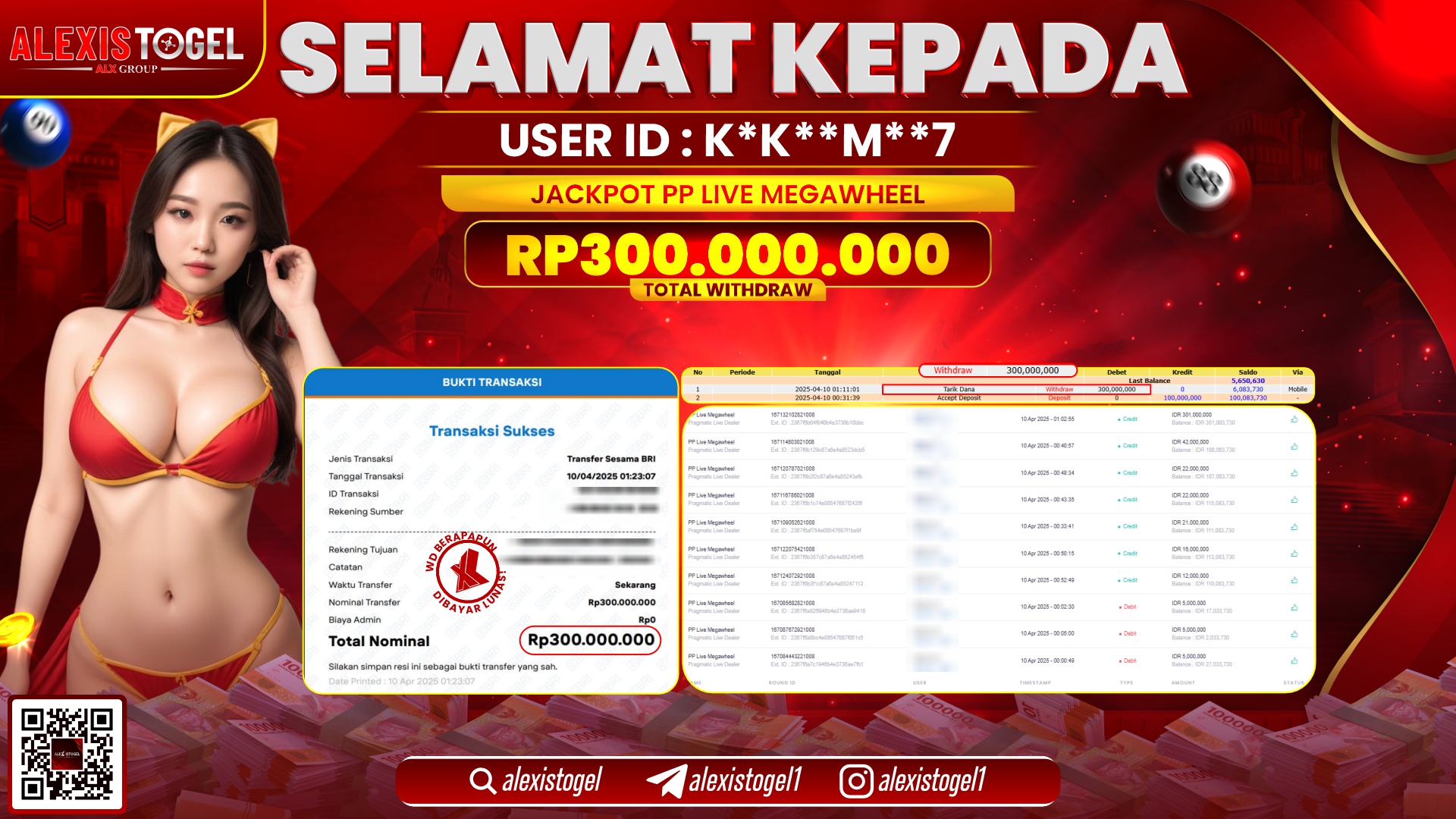 ALEXISTOGEL di SLOT MAHJONG WINS 2 RP.400.000.000 LUNAS