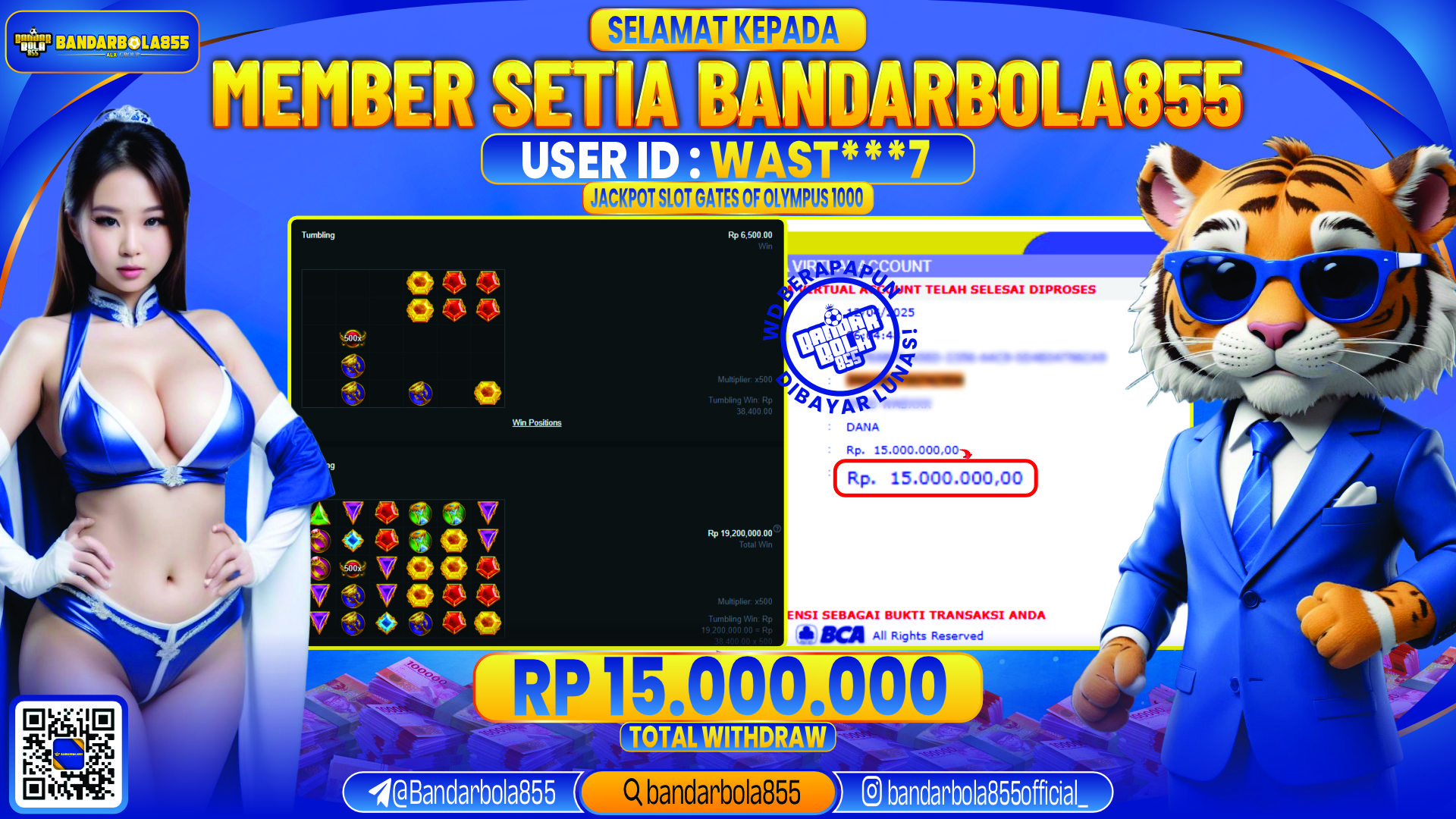 🎖 JACKPOT DI BANDARBOLA855 🎖