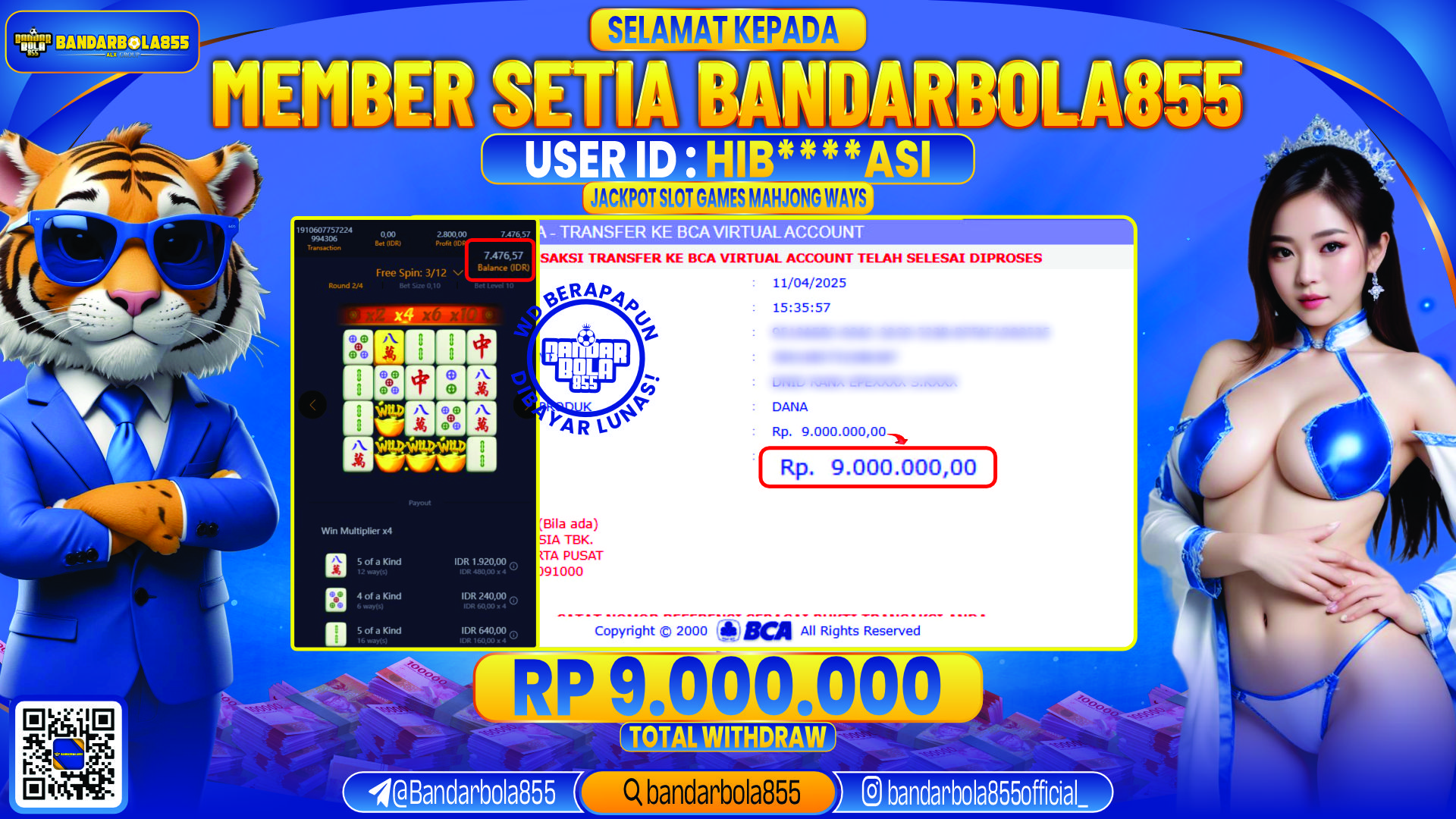 🎖 JACKPOT DI BANDARBOLA855 🎖