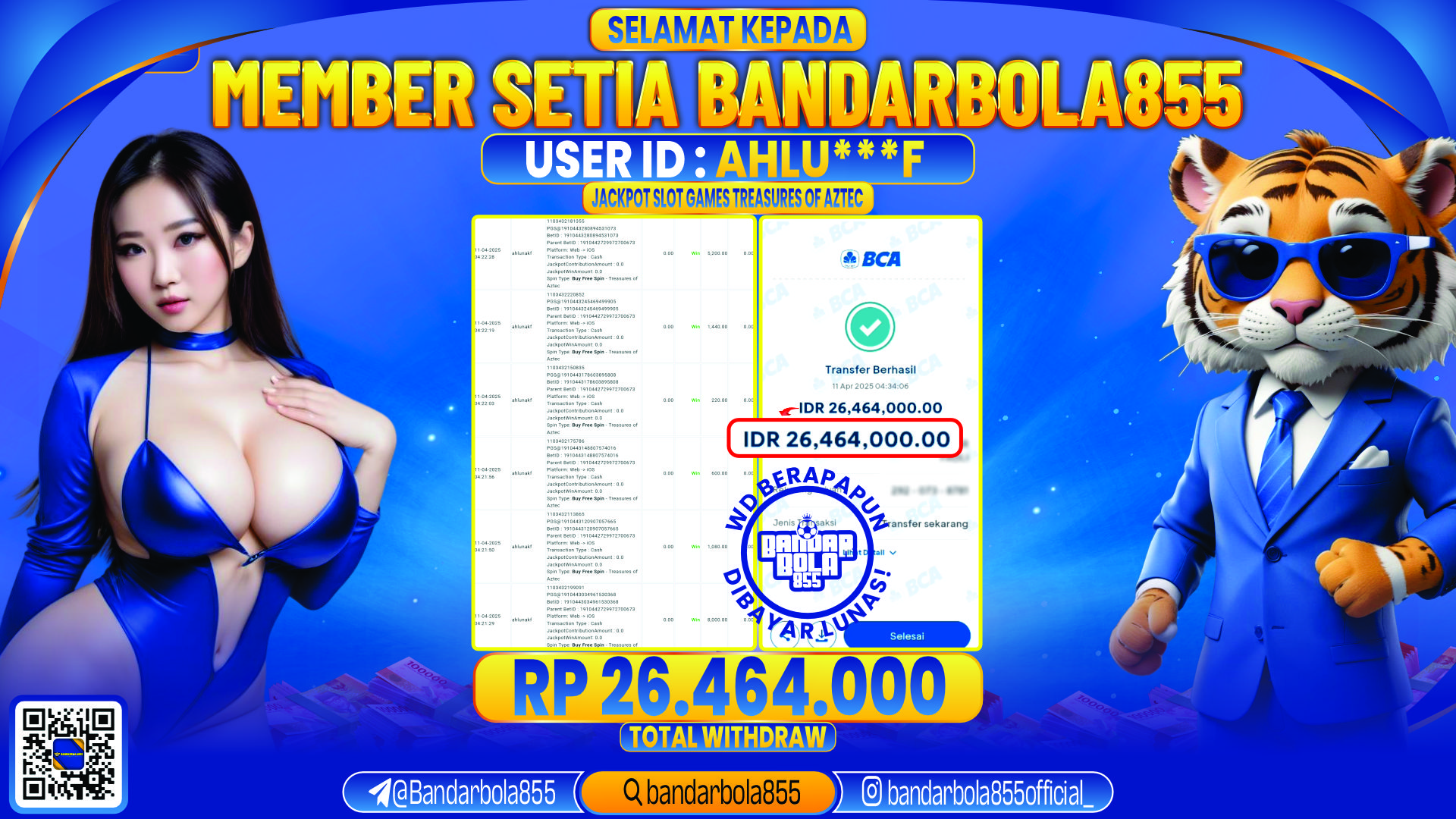 🎖 JACKPOT DI BANDARBOLA855 🎖