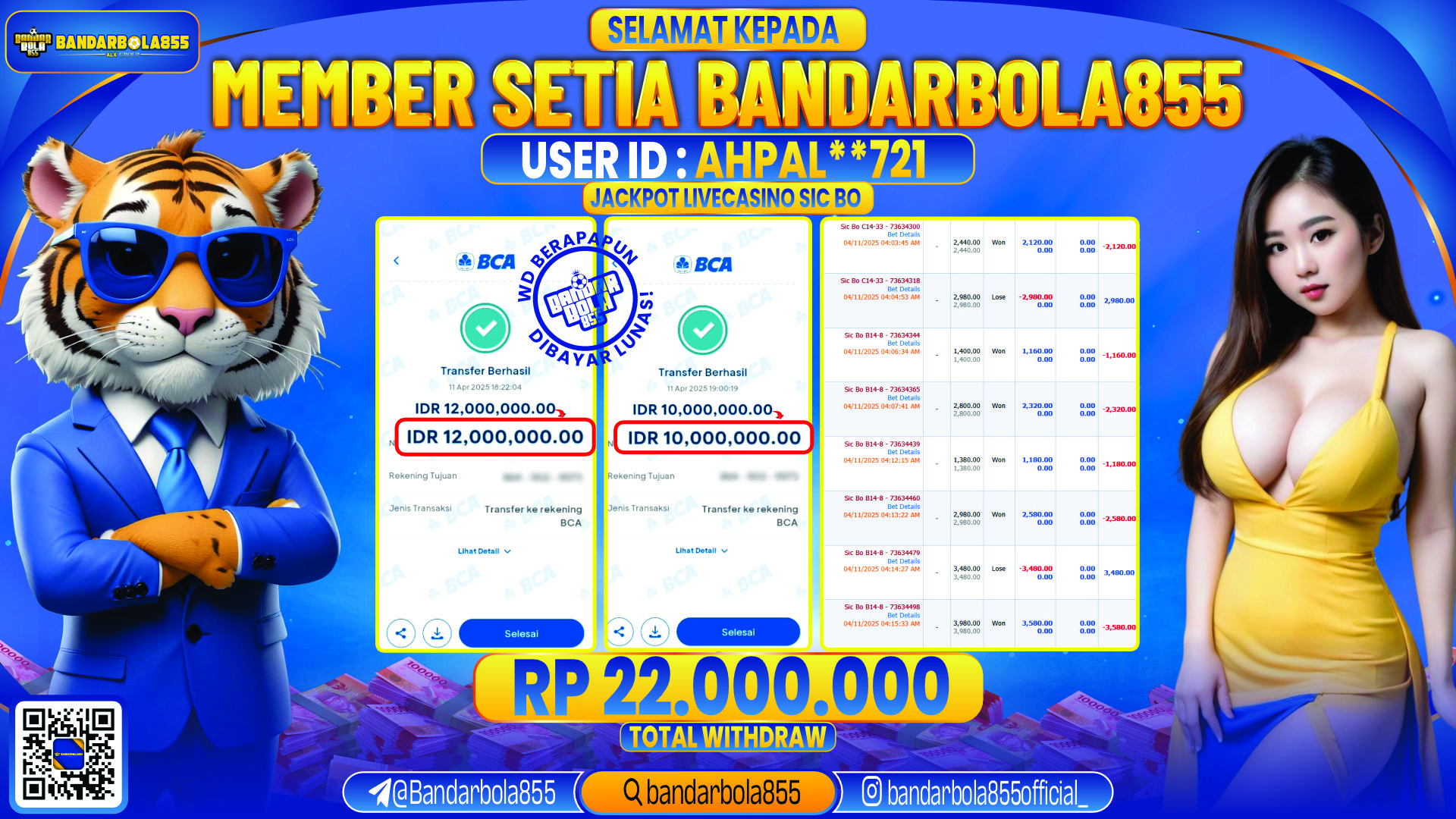 🎖 JACKPOT DI BANDARBOLA855 🎖