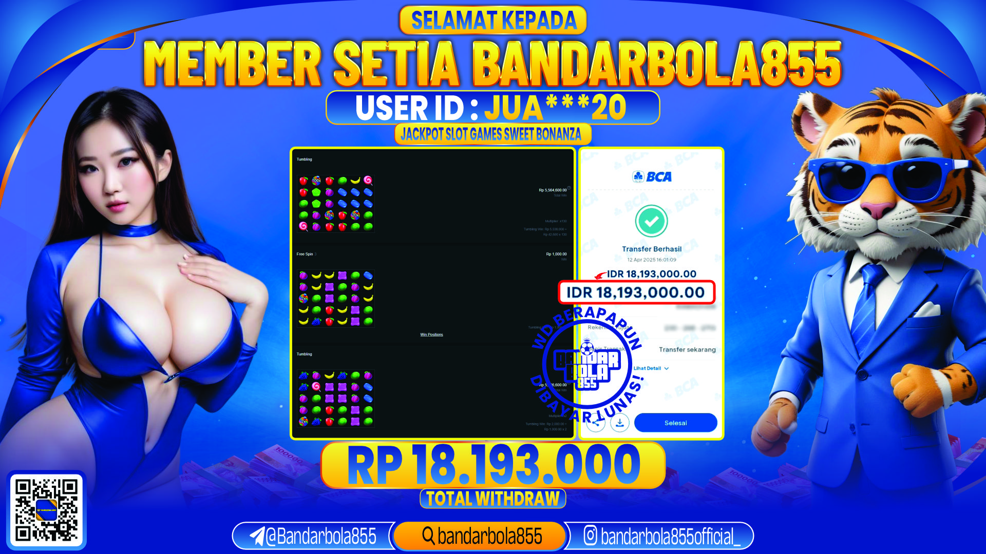 🎖 JACKPOT DI BANDARBOLA855 🎖