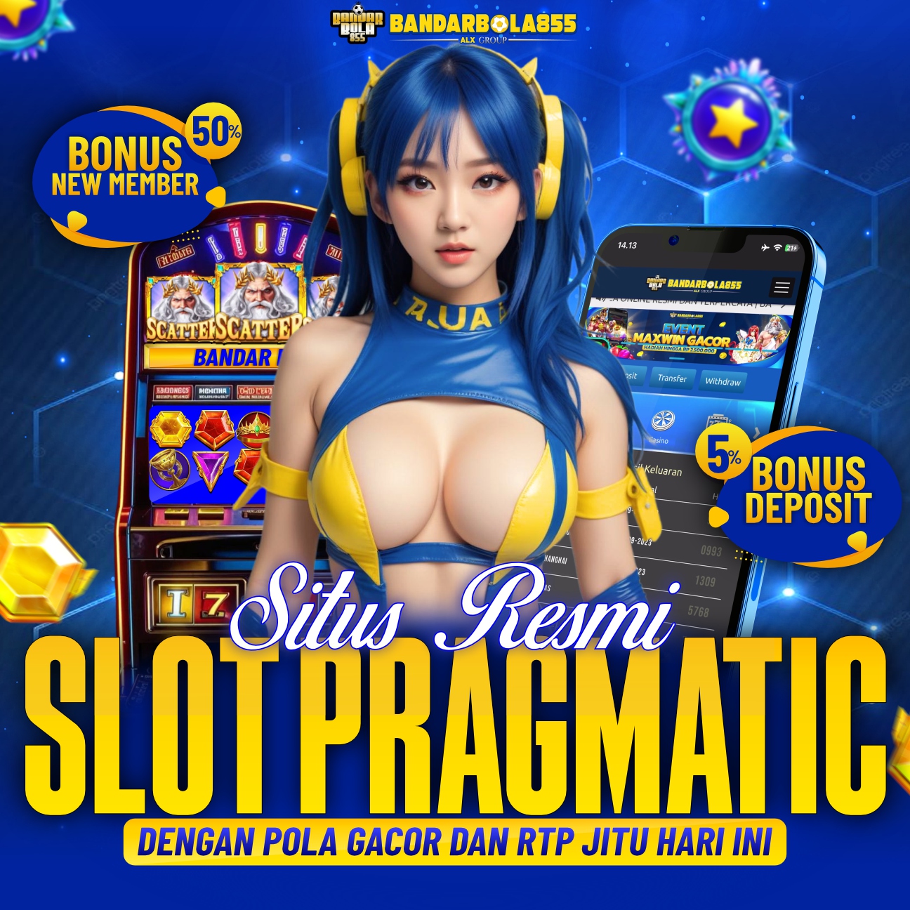 BANDARBOLA855 : SITUS RESMI SLOT PRAGMATIC DENGAN POLA GACOR DAN RTP JITU HARI INI 