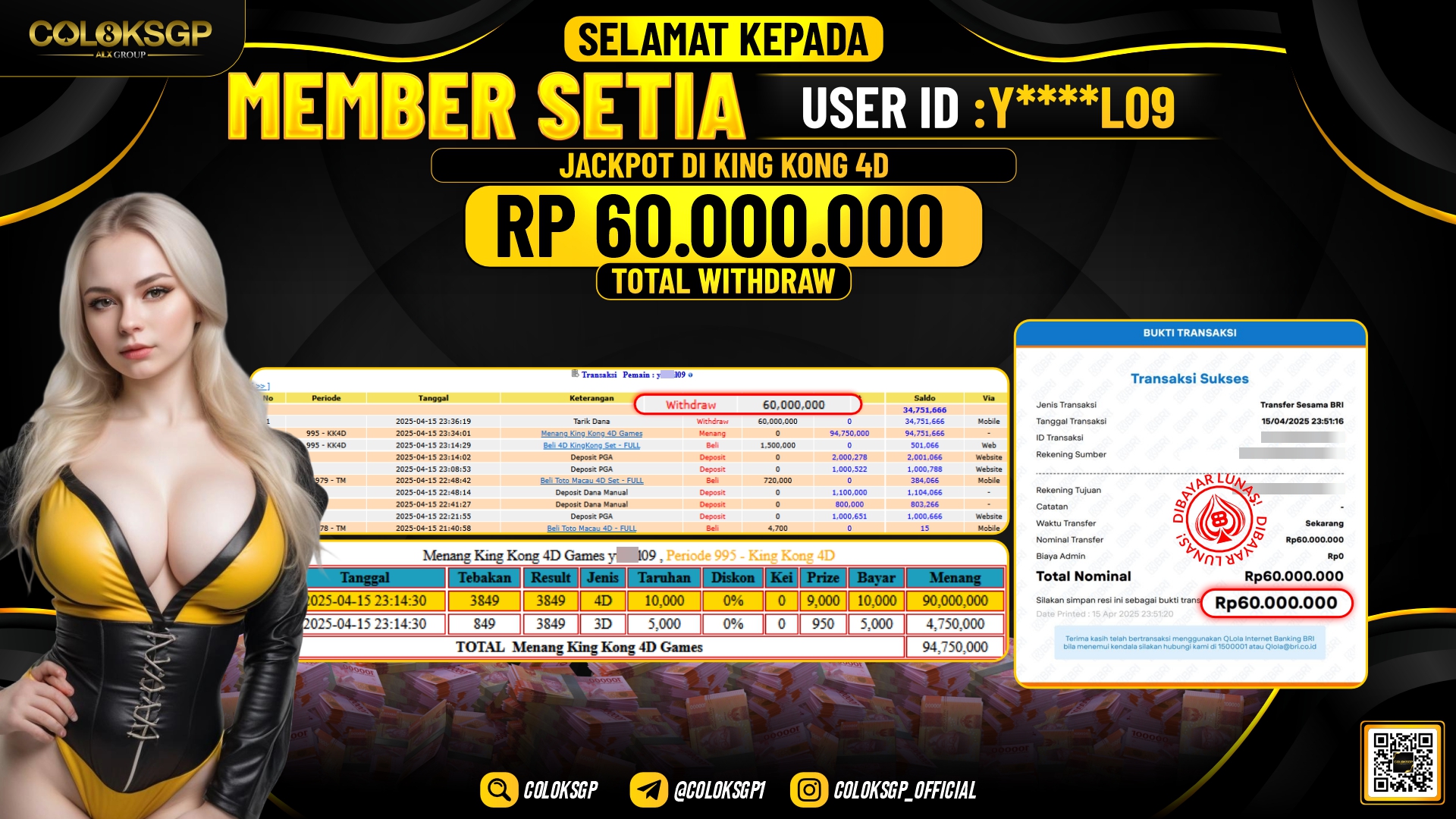 COLOKSGP JACKPOT KINGKONG 4D