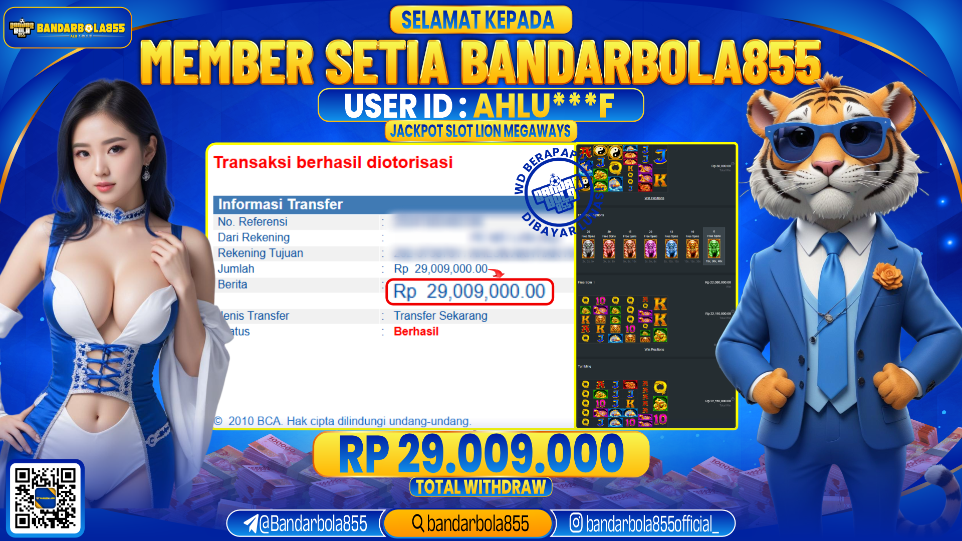 🎖 JACKPOT DI BANDARBOLA855 🎖