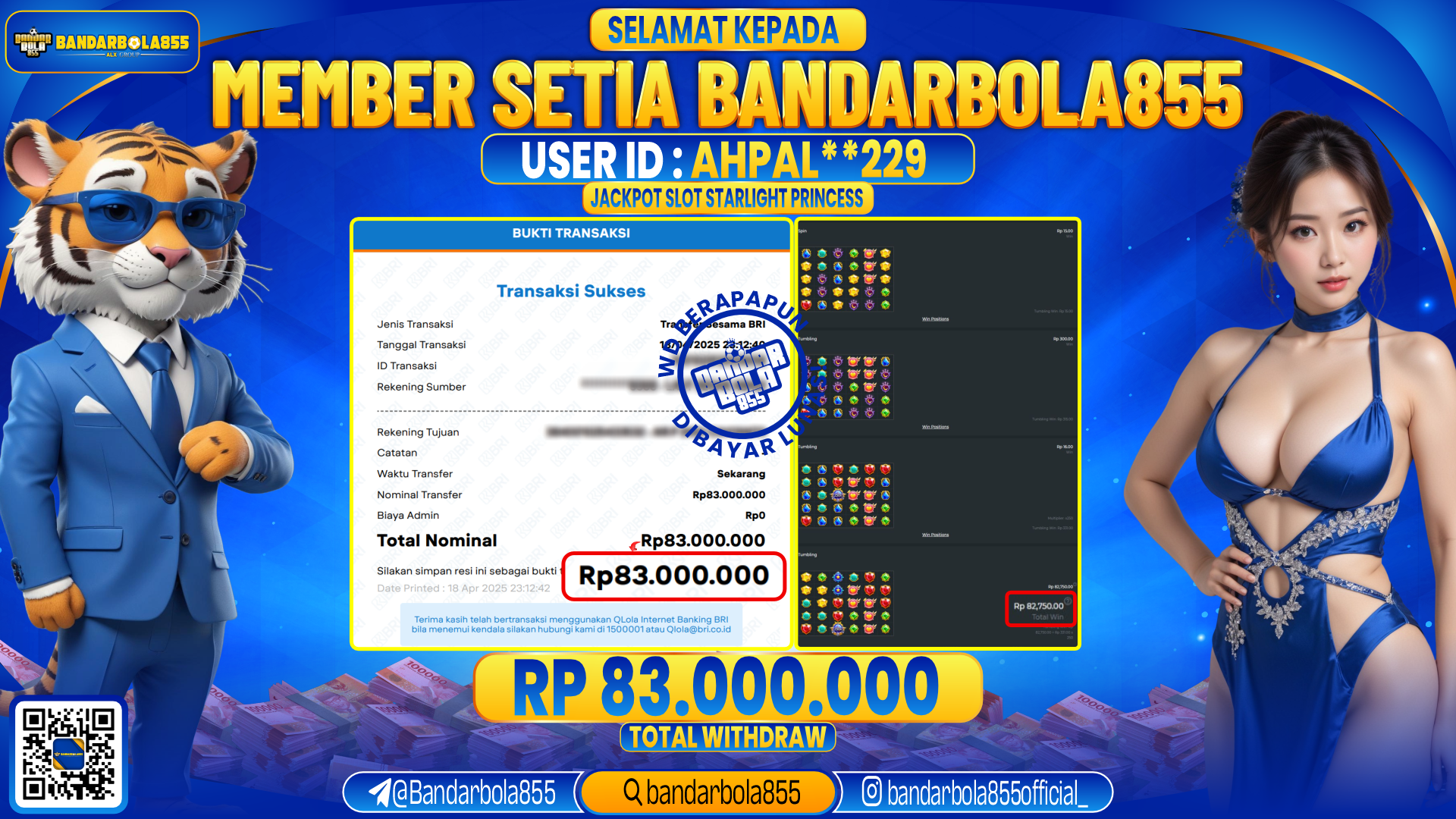 🎖 JACKPOT DI BANDARBOLA855 🎖
