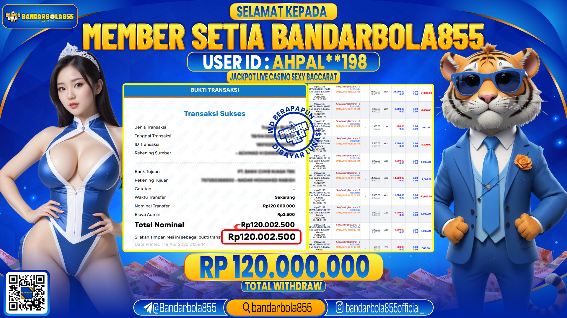 🎖 JACKPOT DI BANDARBOLA855 🎖