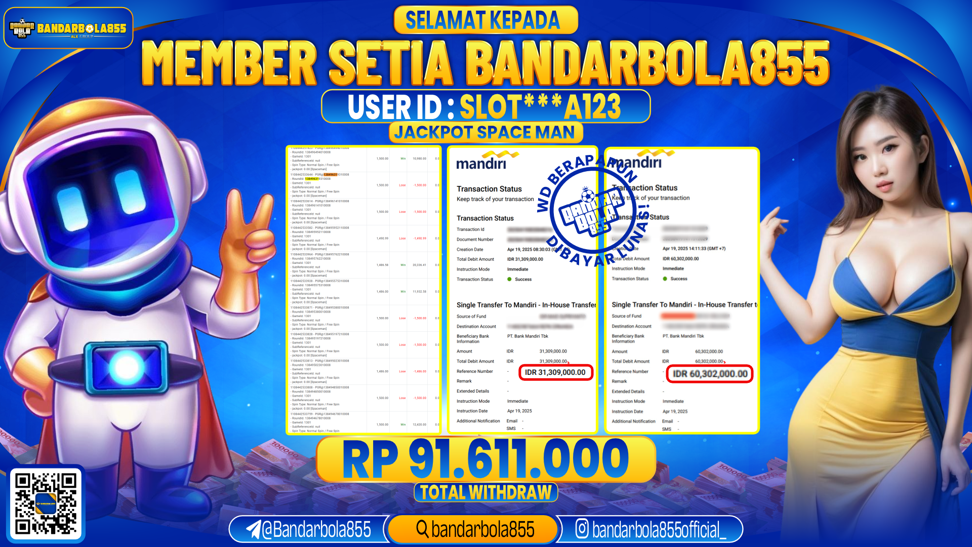 🎖 JACKPOT DI BANDARBOLA855 🎖