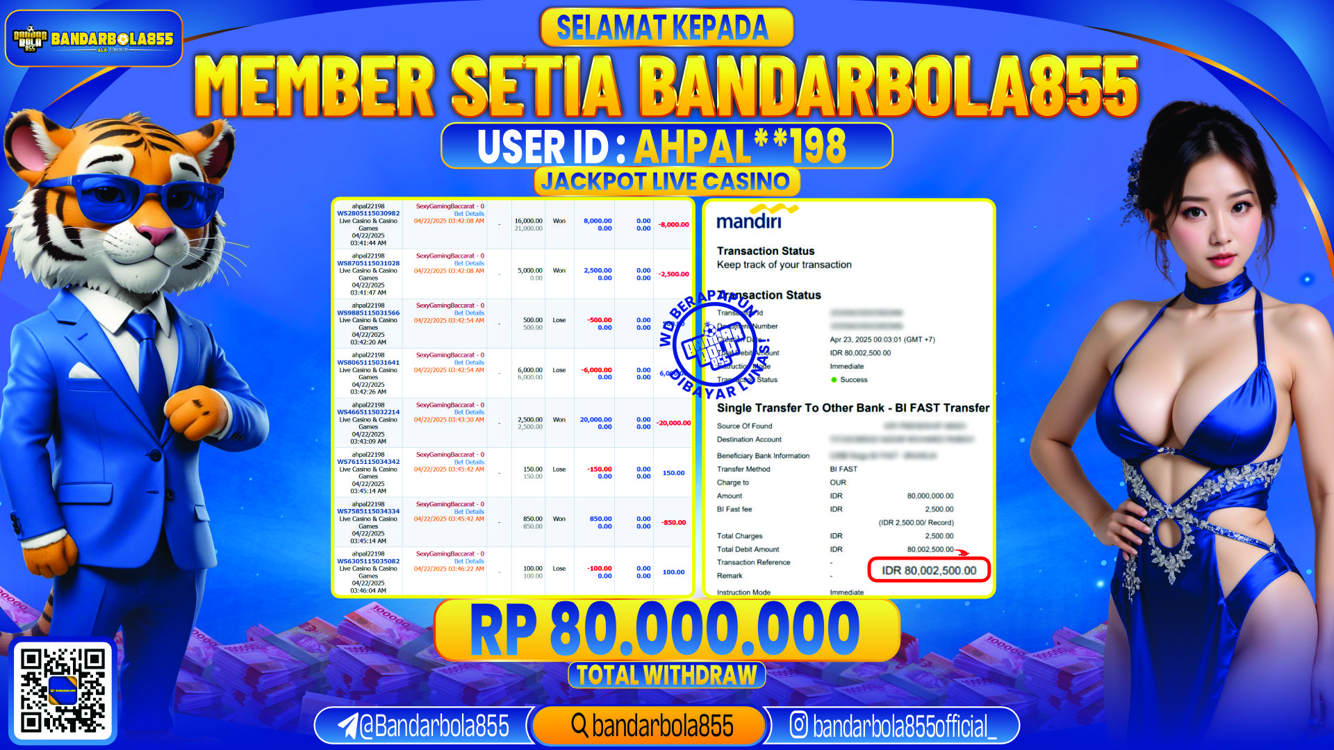 🎖 JACKPOT DI BANDARBOLA855 🎖