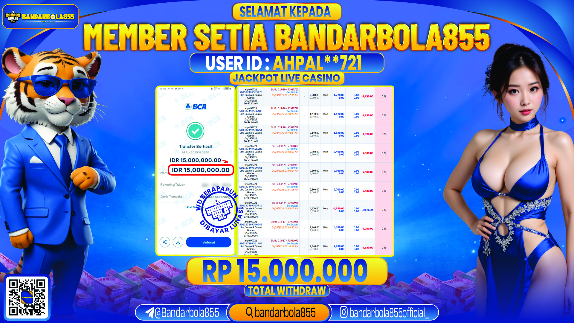 🎖 JACKPOT DI BANDARBOLA855 🎖