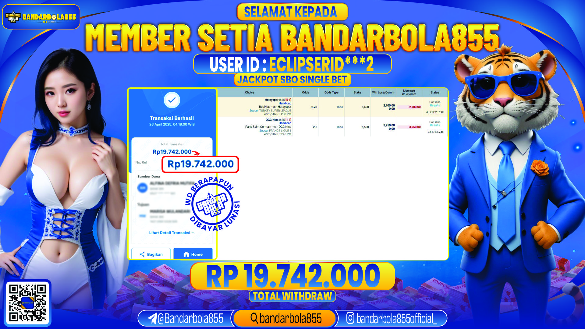 🎖 JACKPOT DI BANDARBOLA855 🎖