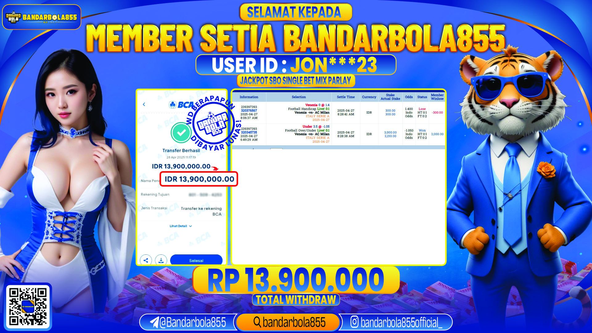 🎖 JACKPOT DI BANDARBOLA855 🎖