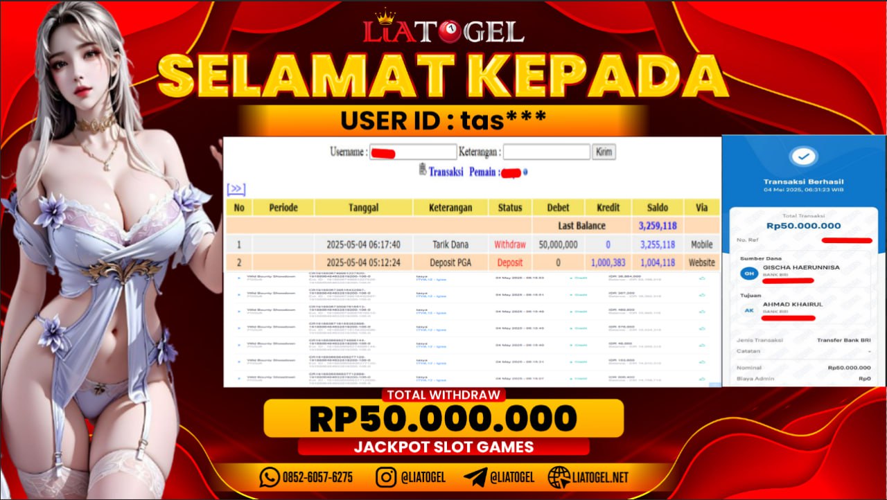 LIATOGEL - JACKPOT SLOT WILD BOUNTY SHOWDOWNï»¿ RP 50.000.000,- LUNAS