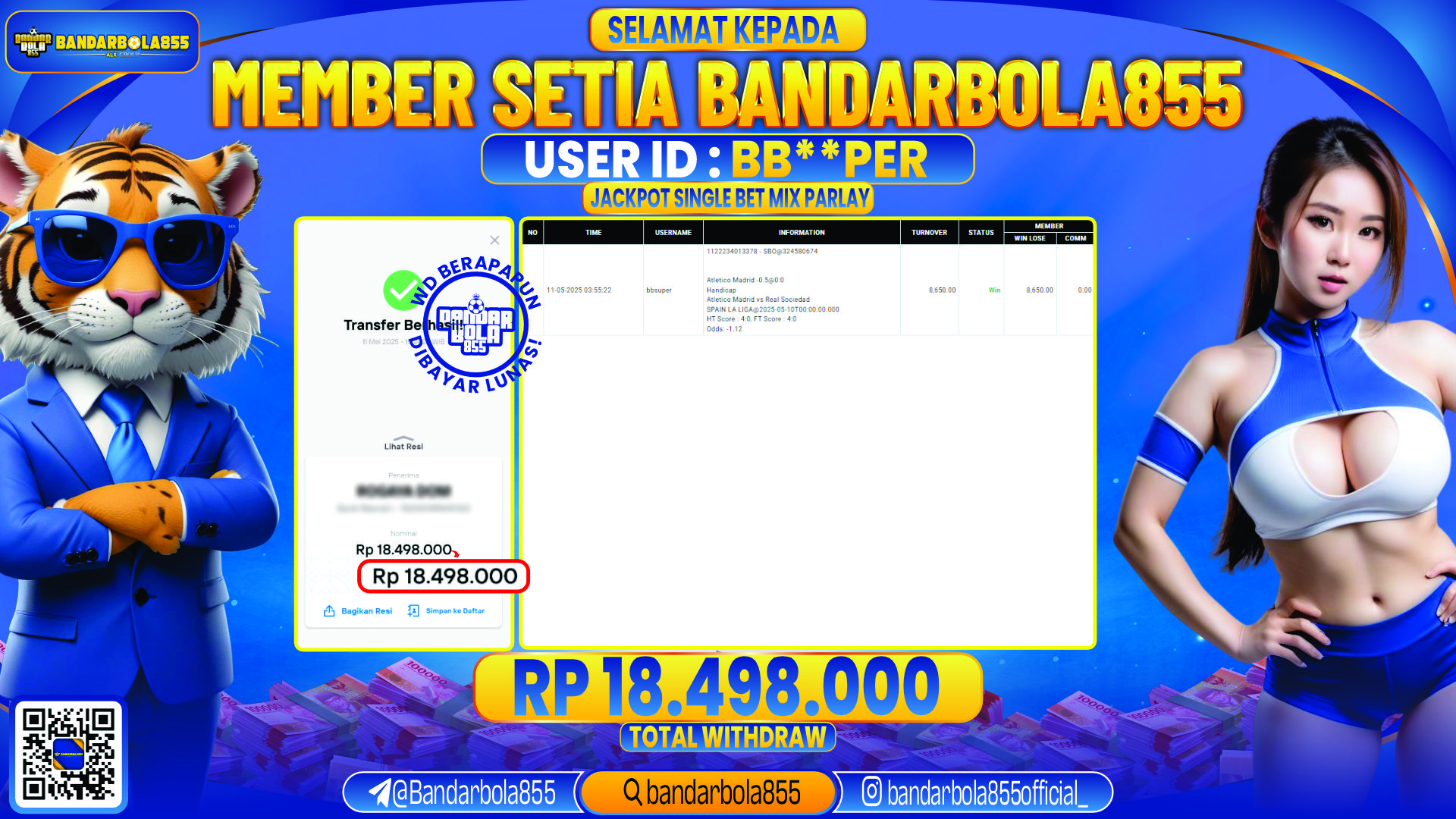🎖 JACKPOT DI BANDARBOLA855 🎖