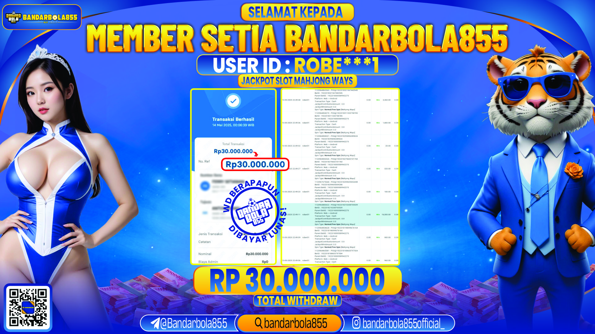 🎖 JACKPOT DI BANDARBOLA855 🎖