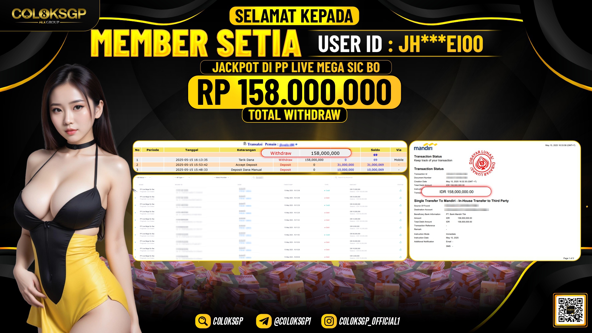COLOKSGP JACKPOT PP LIVE MEGA SIC BAC