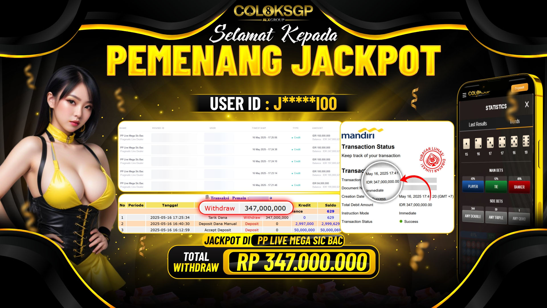 COLOKSGP JACKPOT PP LIVE MEGA SIC BAC
