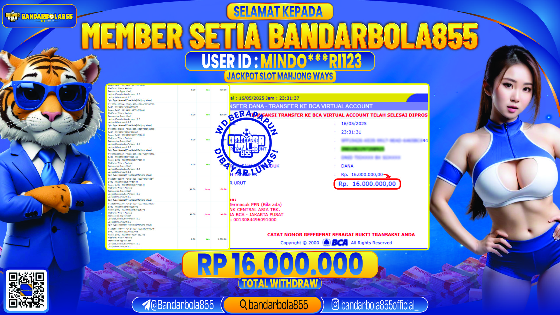 🎖 JACKPOT DI BANDARBOLA855 🎖