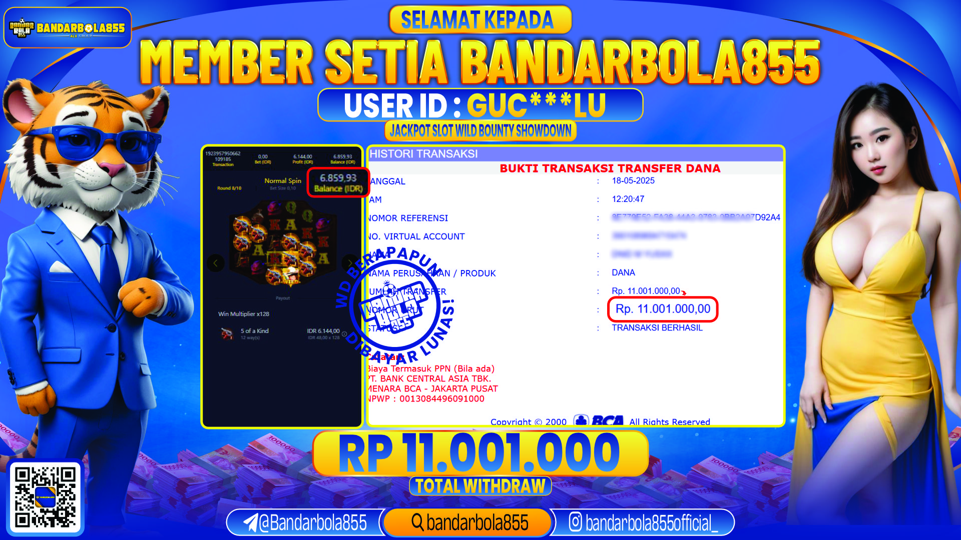 🎖 JACKPOT DI BANDARBOLA855 🎖